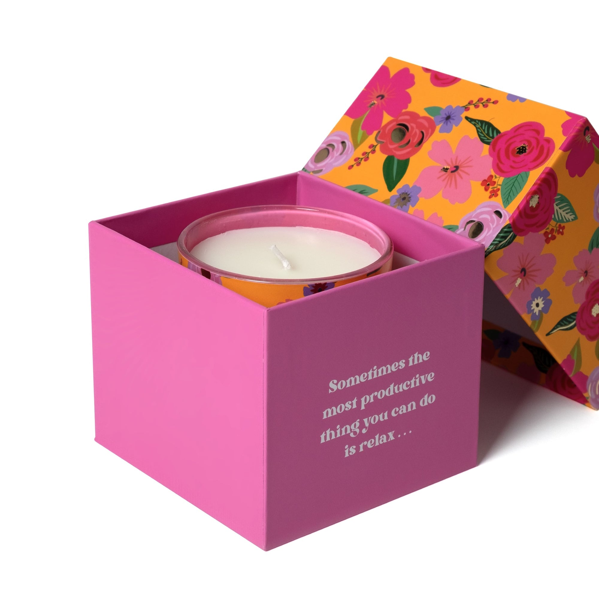 Waterlily Floral Candle