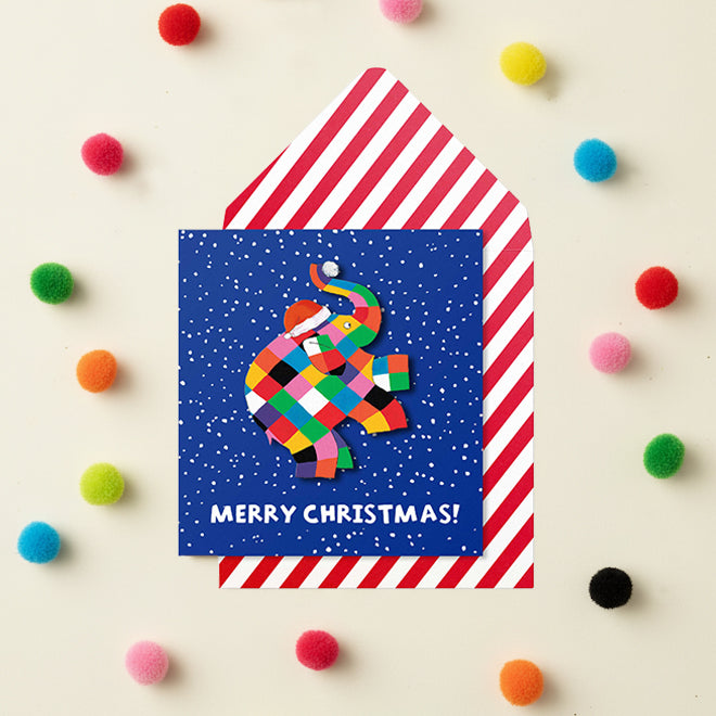Elmer Snowball Fight Christmas
