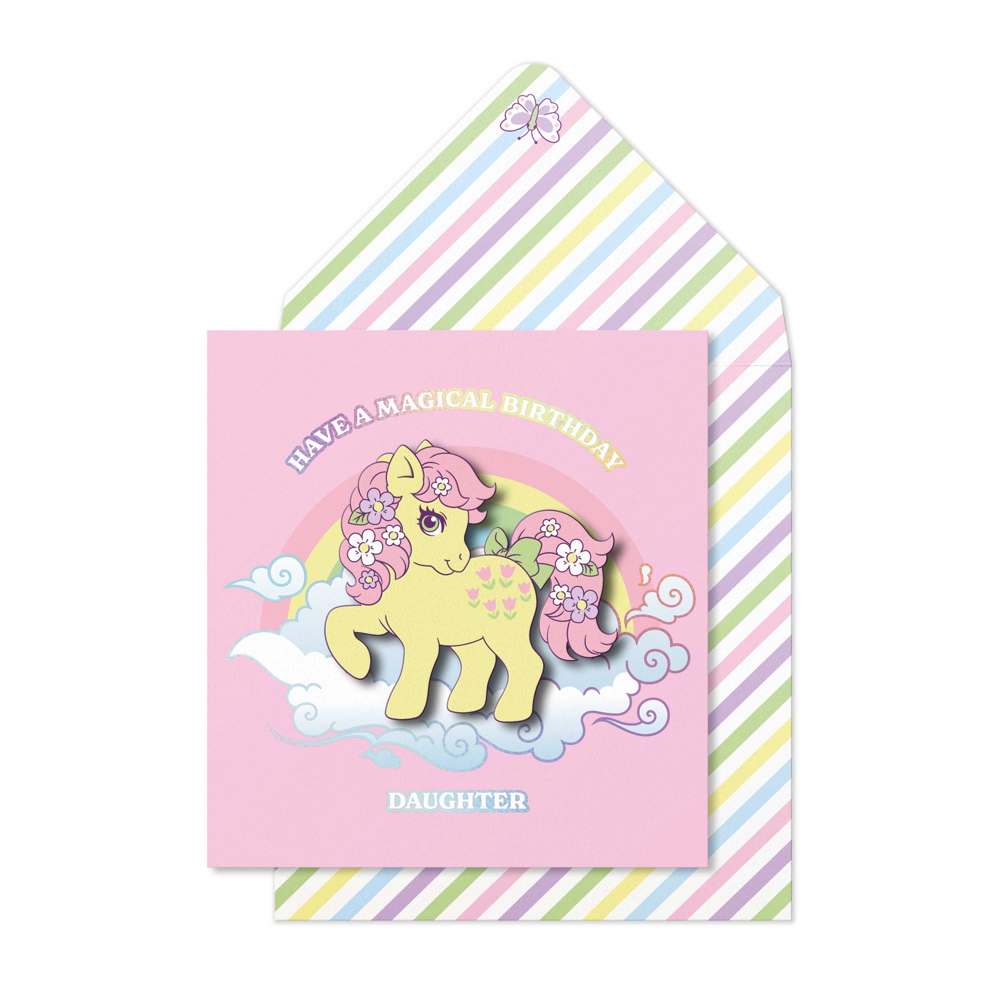 Happy Birthday, Posey Retro Greeting Card