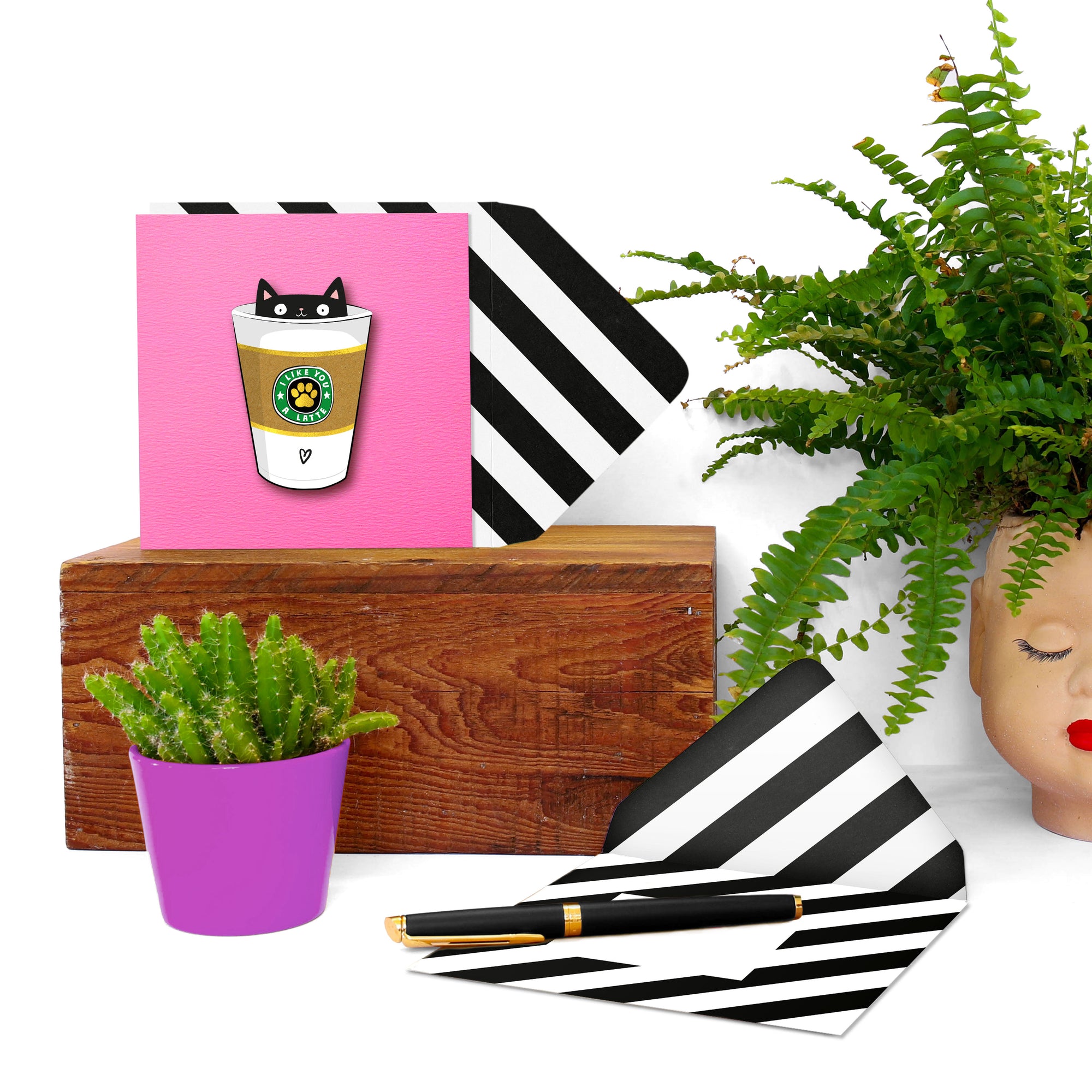 I like you a-latte, Greeting Card