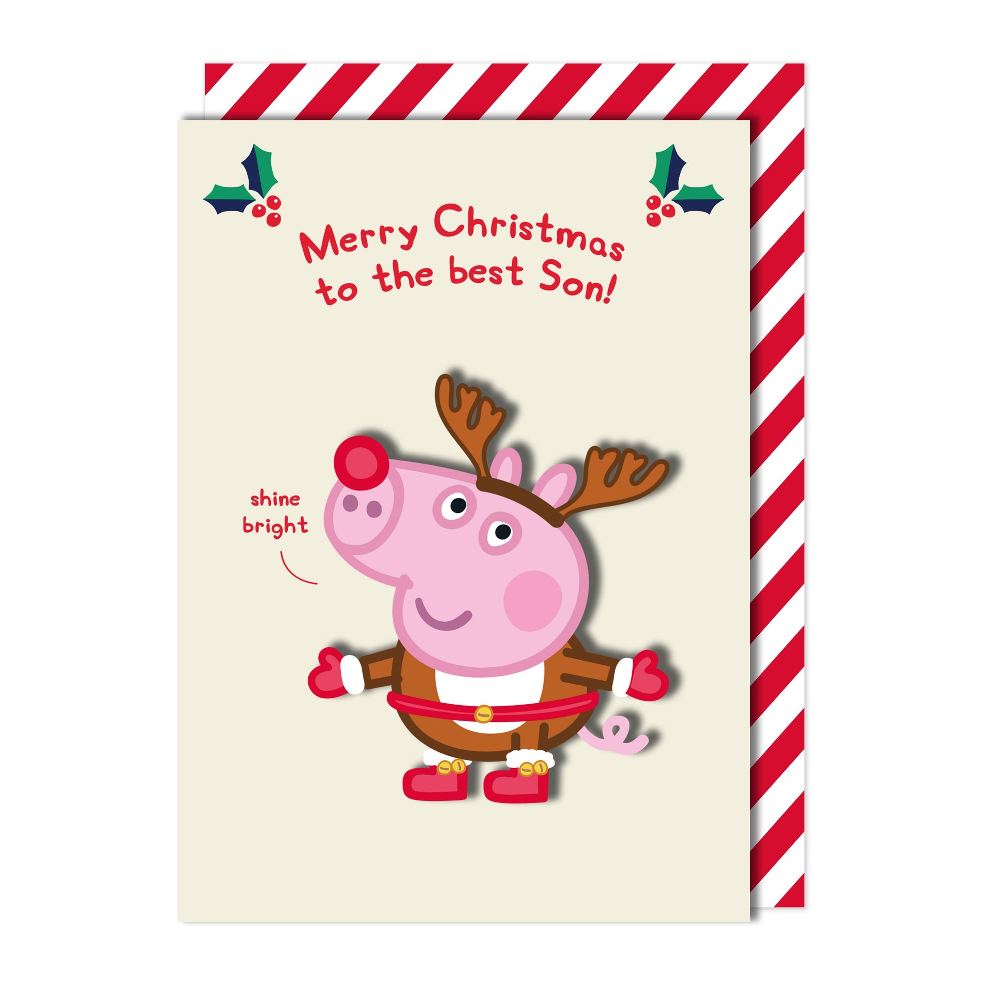 Merry Christmas Best Son, Rudolph Peppa Pig