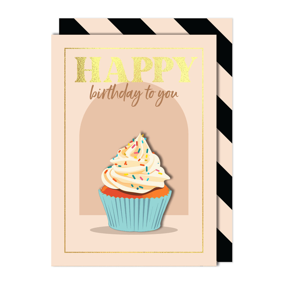 Happy Birthday Cupcake Greeting Card