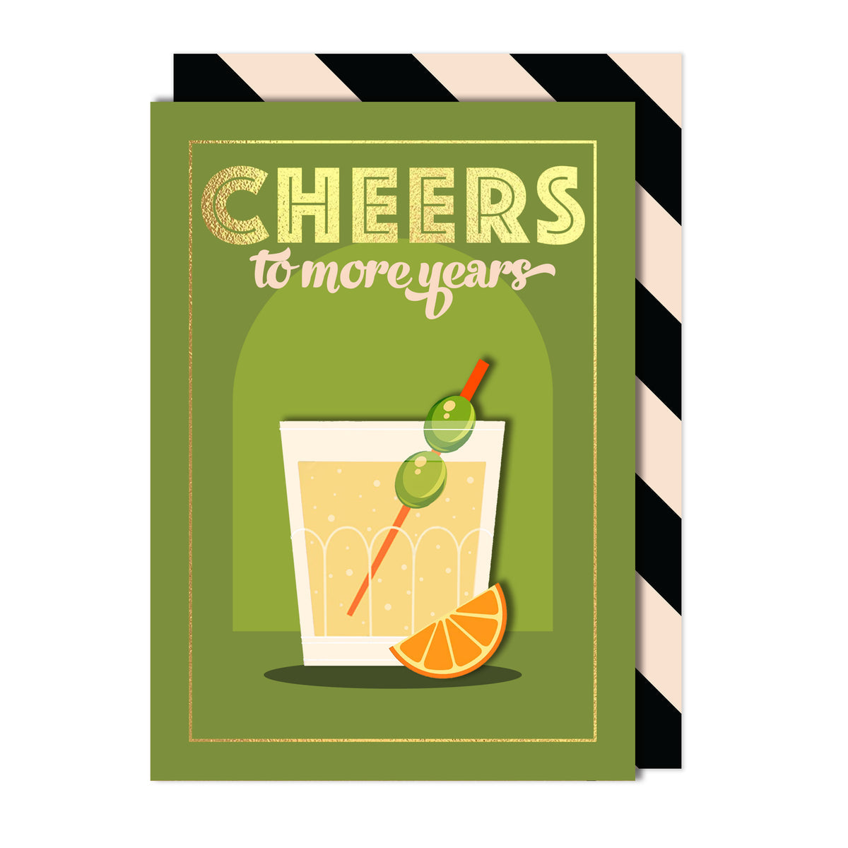 Cheers, Martini Greeting Card