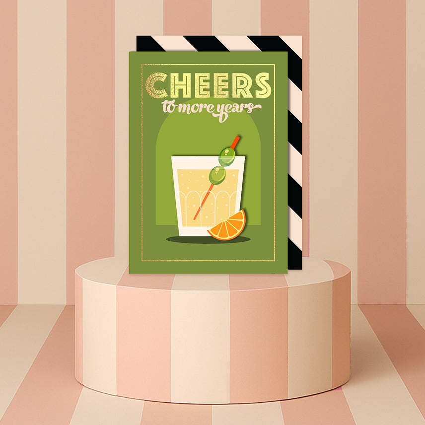 Cheers, Martini Greeting Card