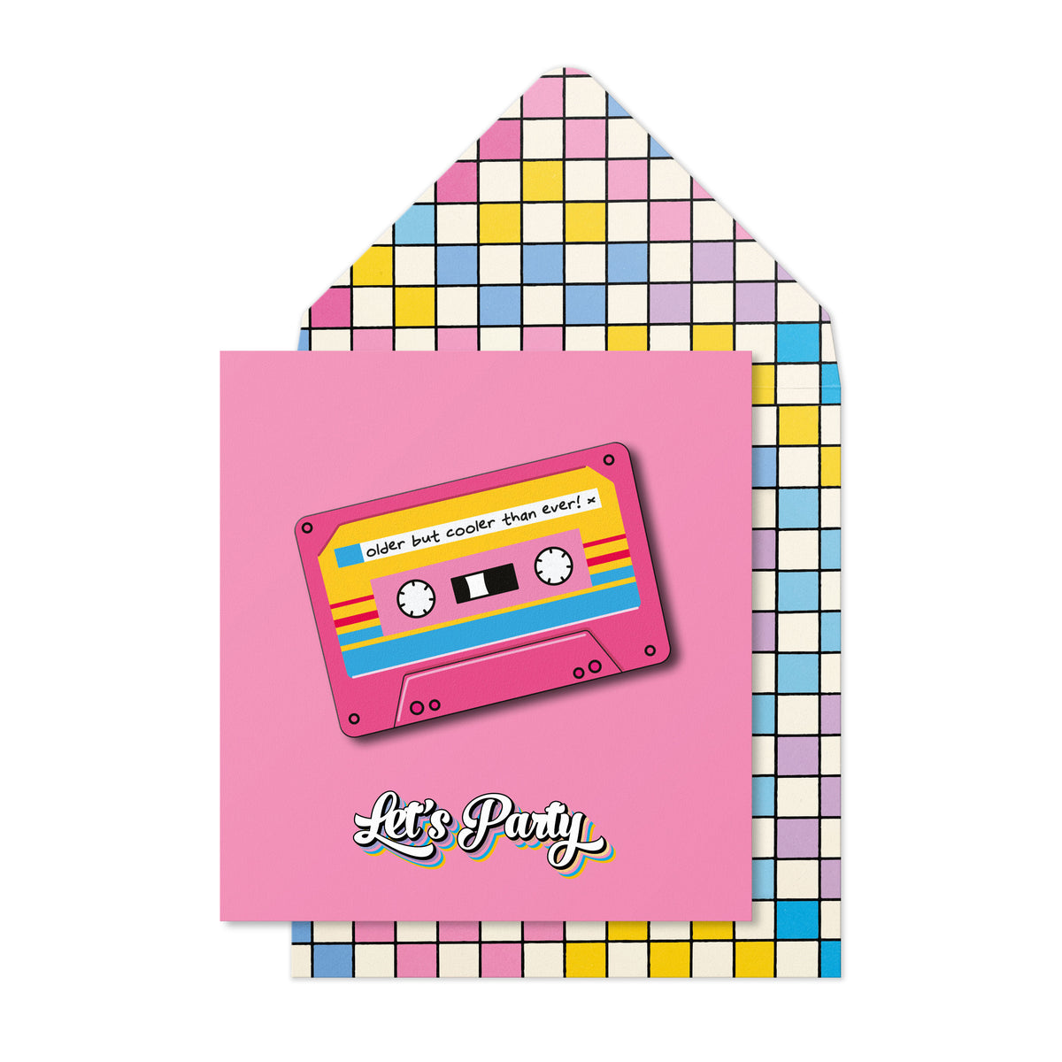 Older But Cooler Cassette Tape Greeting Card