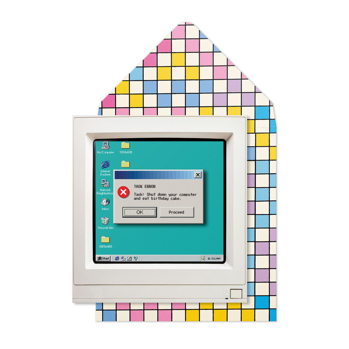 Task Error Birthday Greeting Card