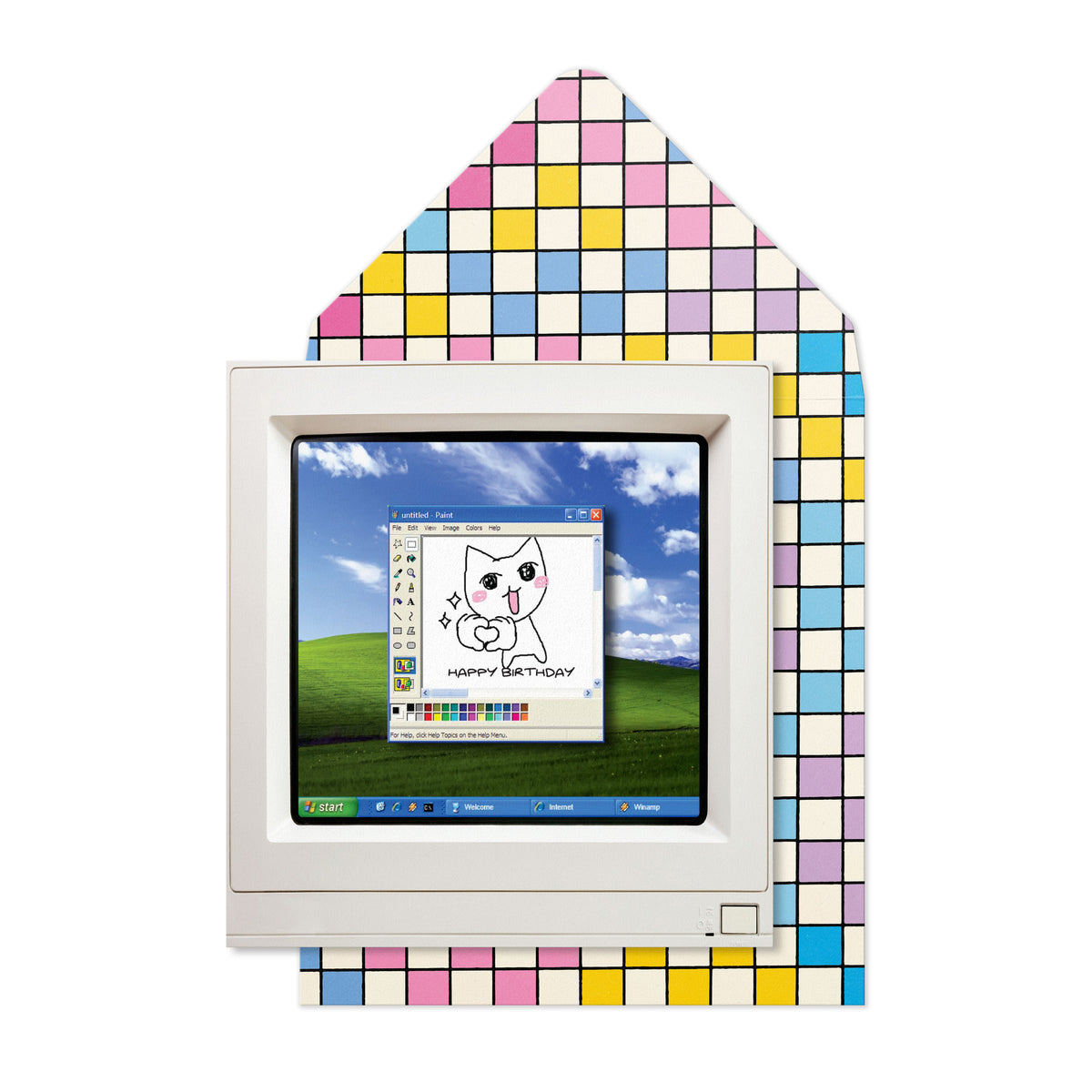 MS Office Paint Greeting Card