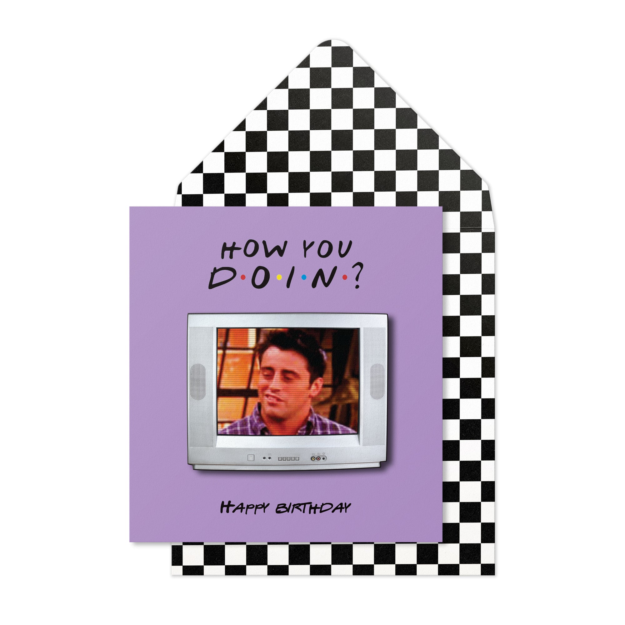Friends, How You Doin, Birthday Greeting Card