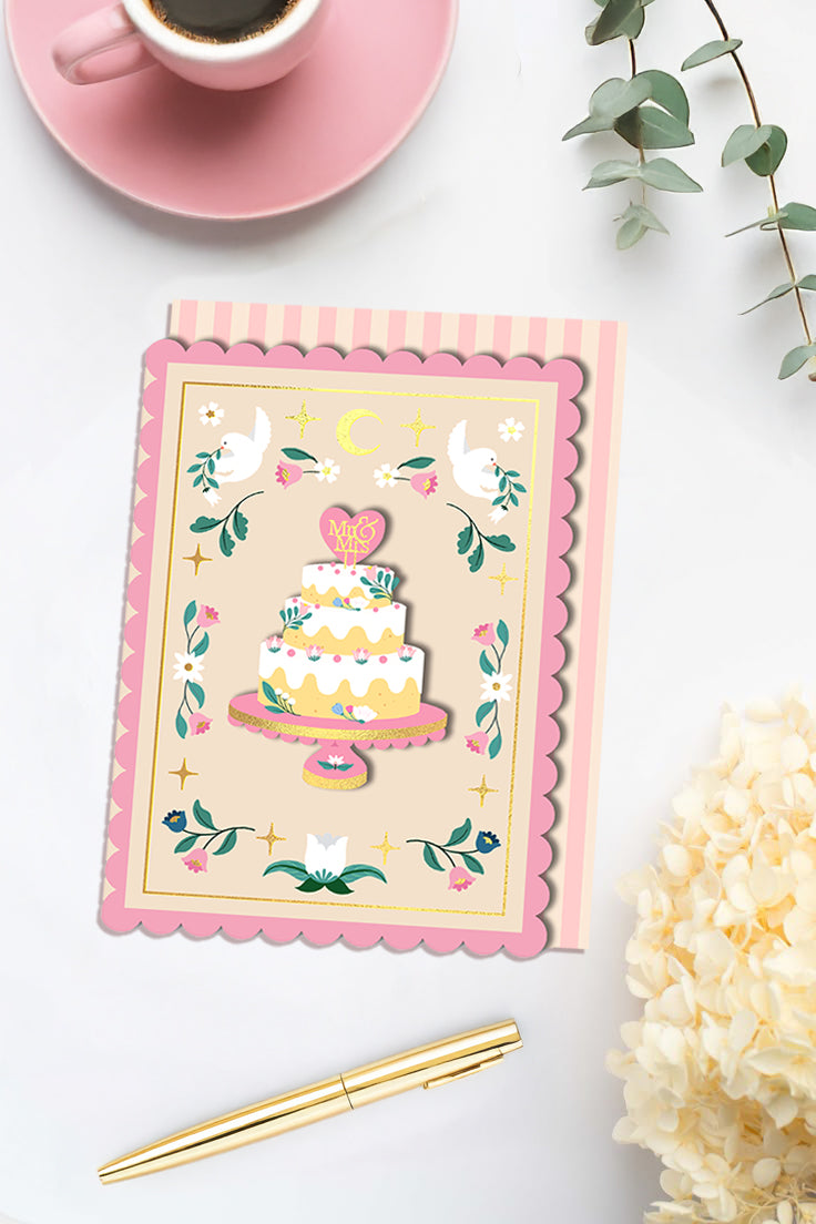 Mr & Mrs Wedding Cake