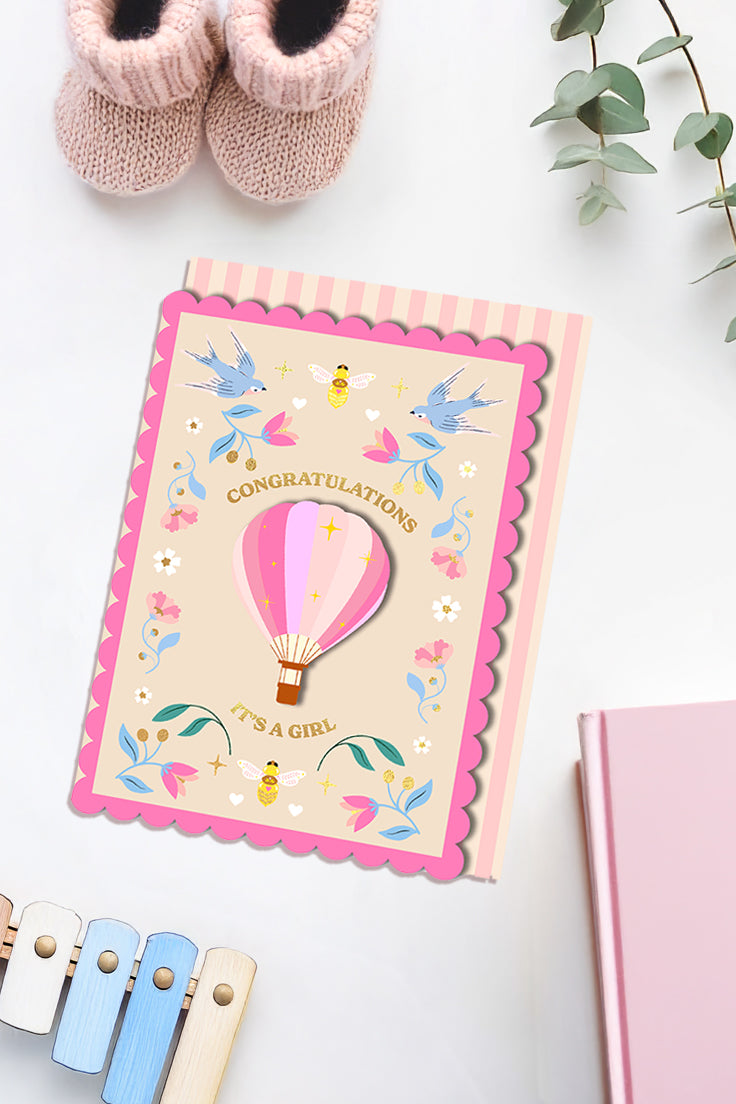 Congratulations, It's A Girl Balloon