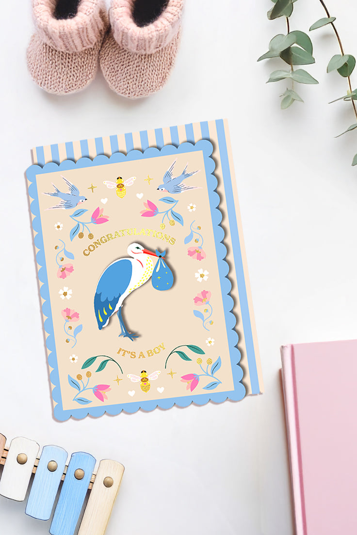 Congratulations, It's A Boy Stork