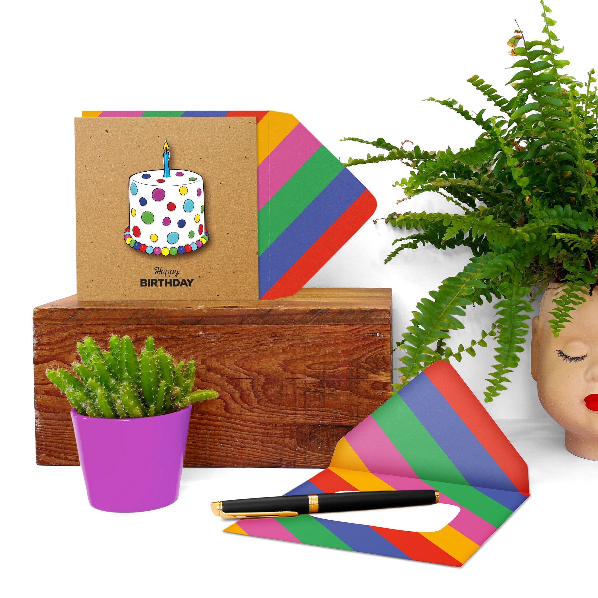 Spotty Birthday Cake