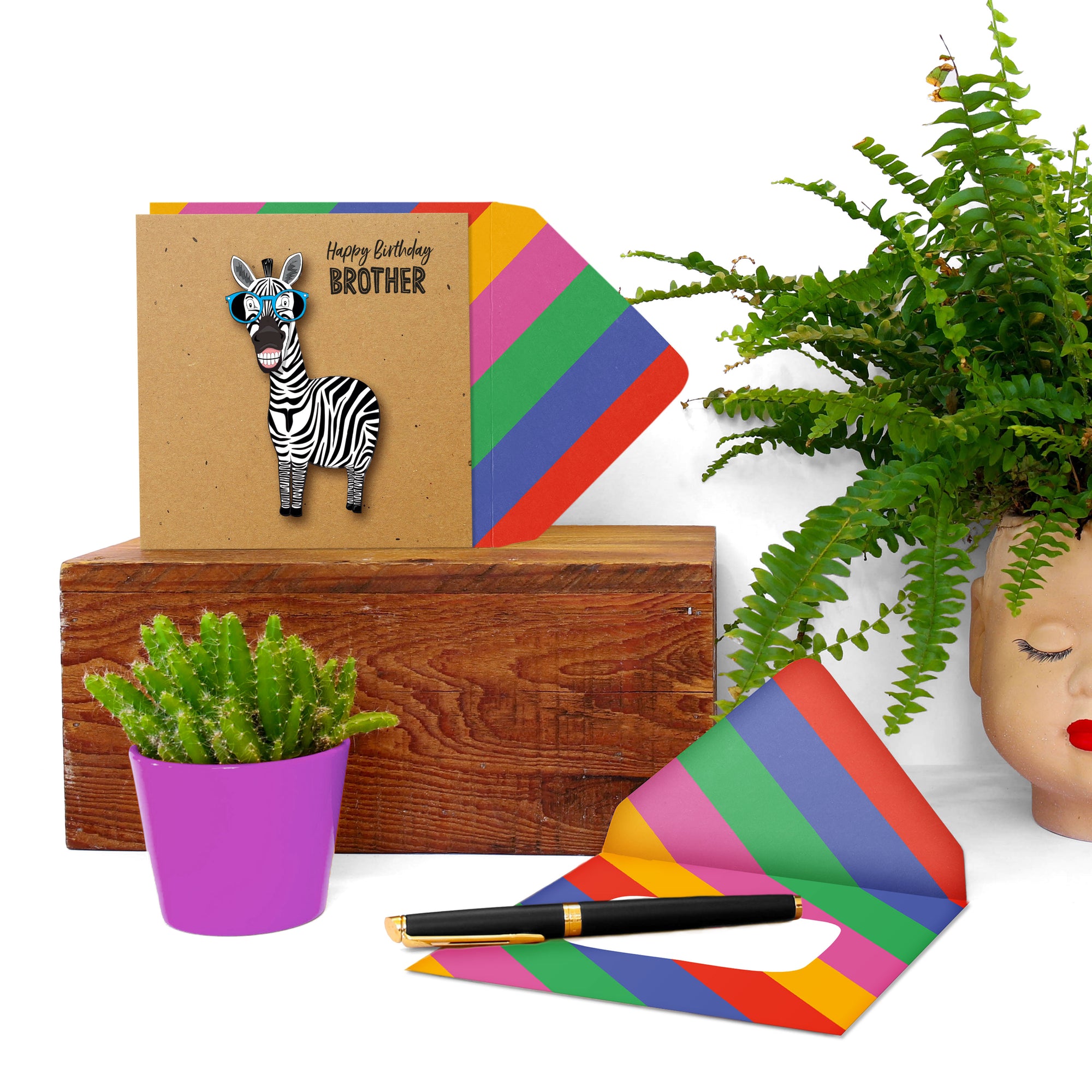 Happy Birthday Brother' Zebra