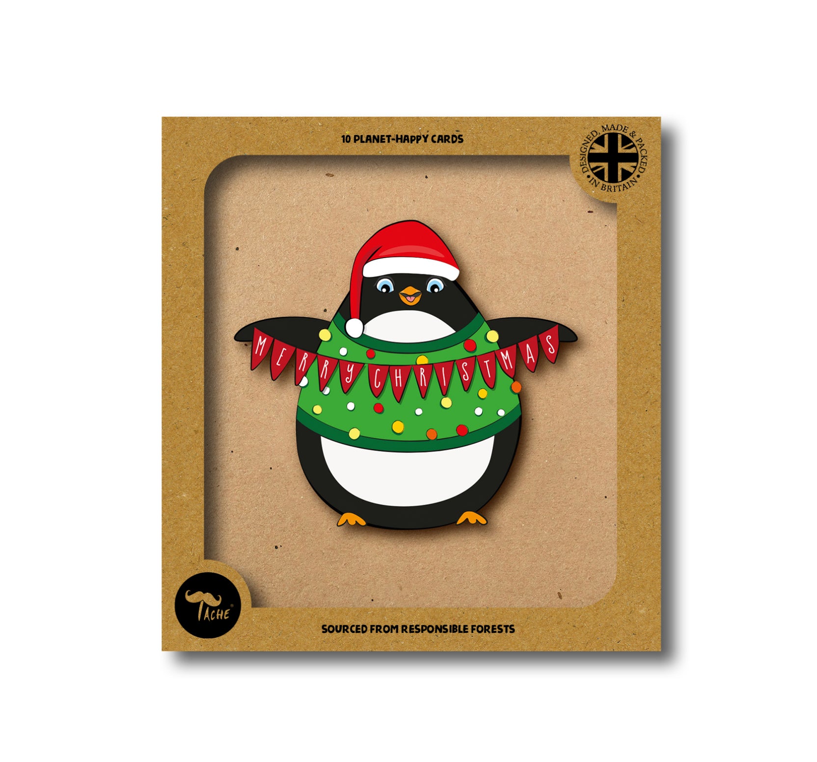 Christmas Jumper Penguin 10pk Box