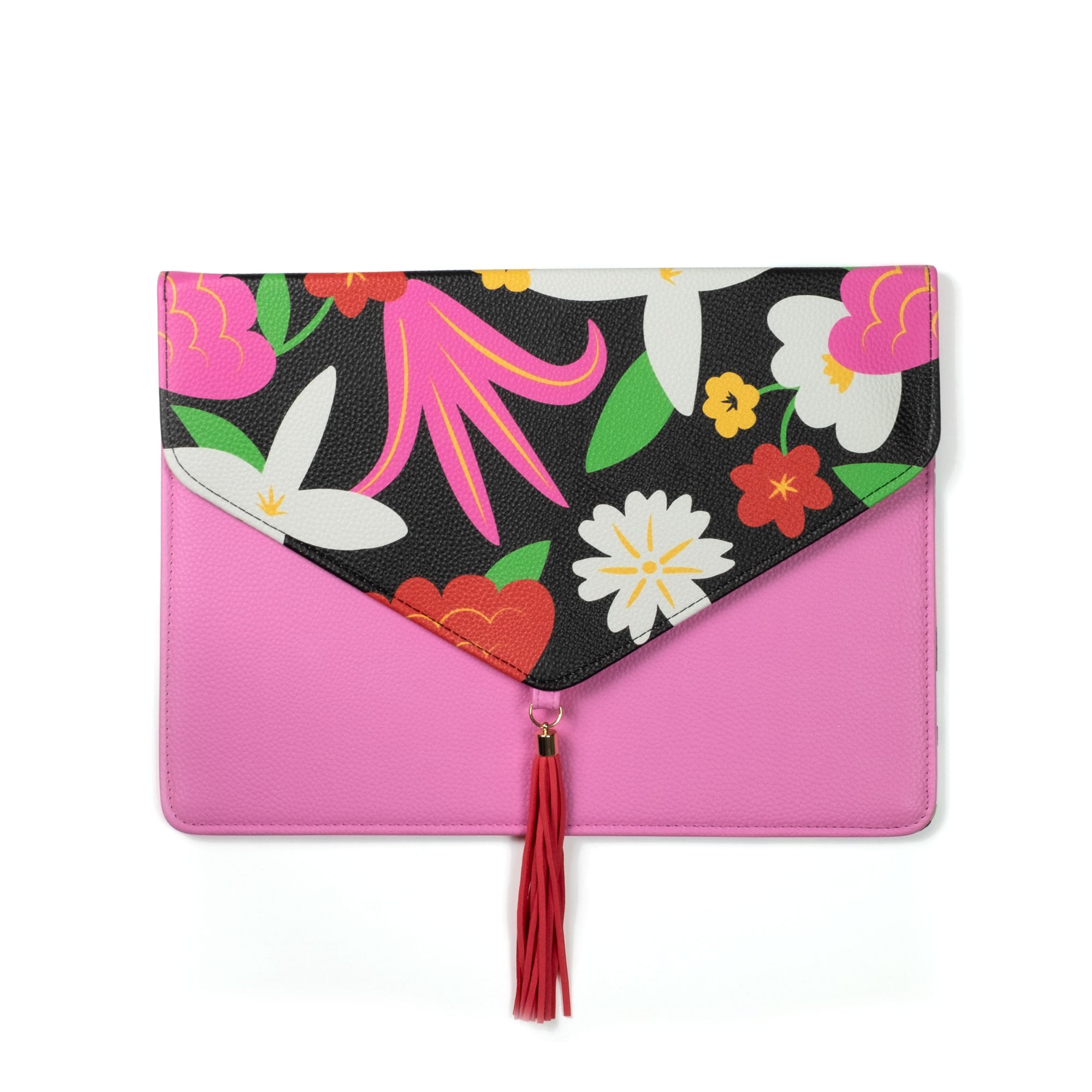 Floral Tablet Sleeve with Tassel Detail