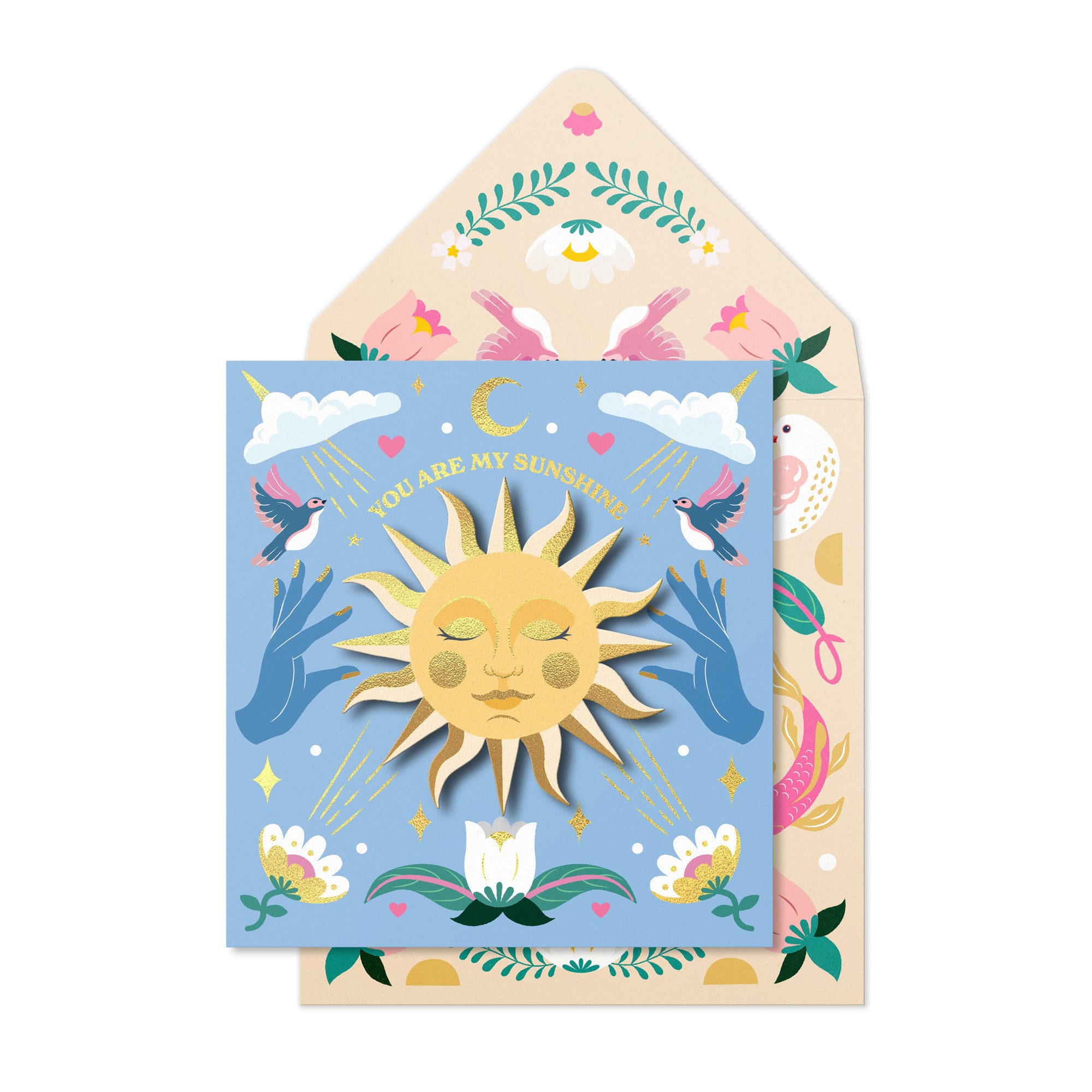 Wild Moon – Bundle of 5 Handmade Birthday Cards