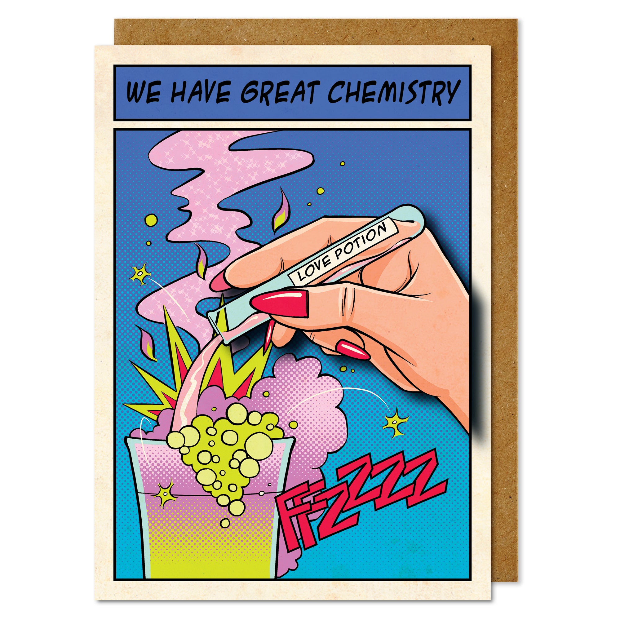 Love Potion Pun, 'We have great Chemistry'