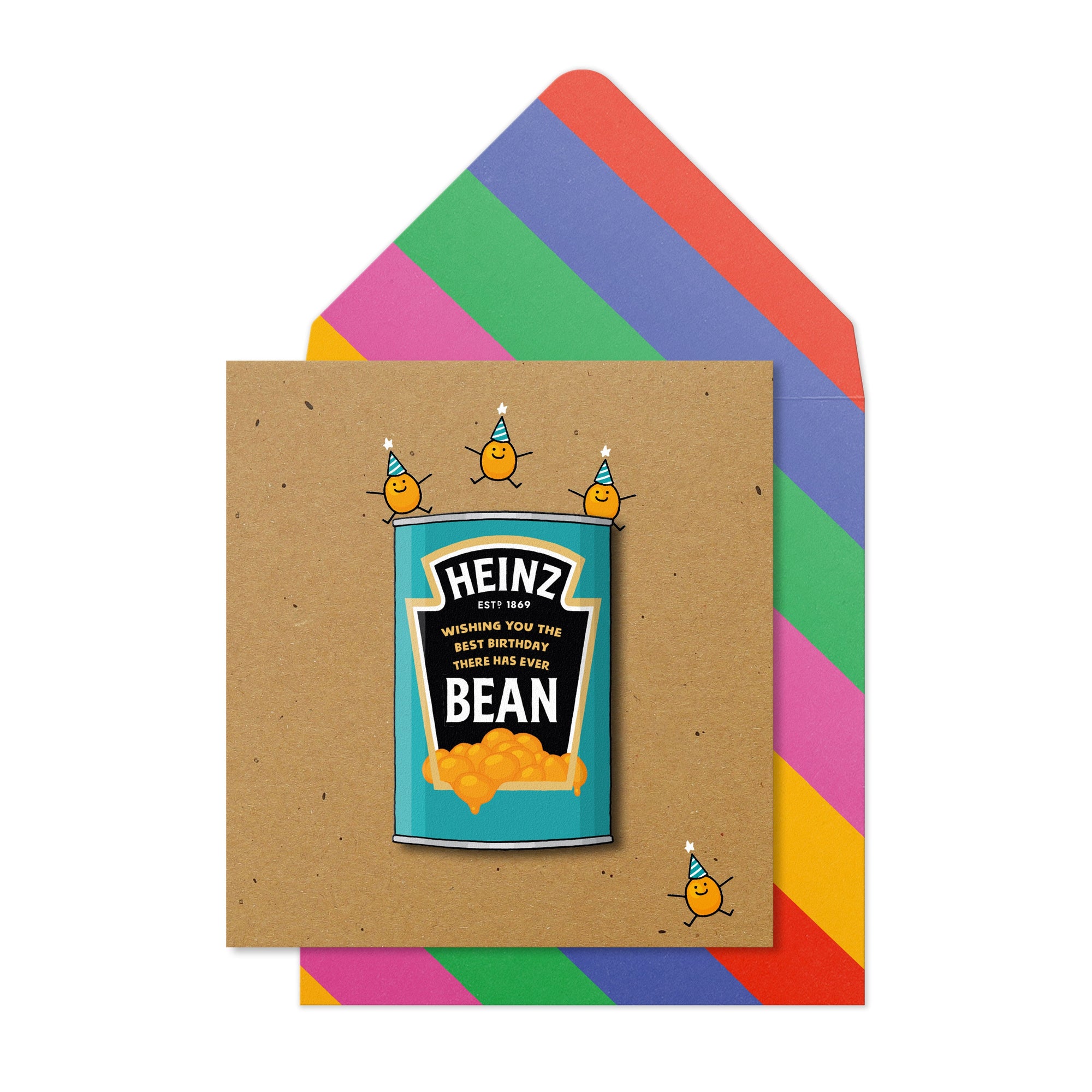 Wishing You The Best Birthday, Baked Bean Greeting Card