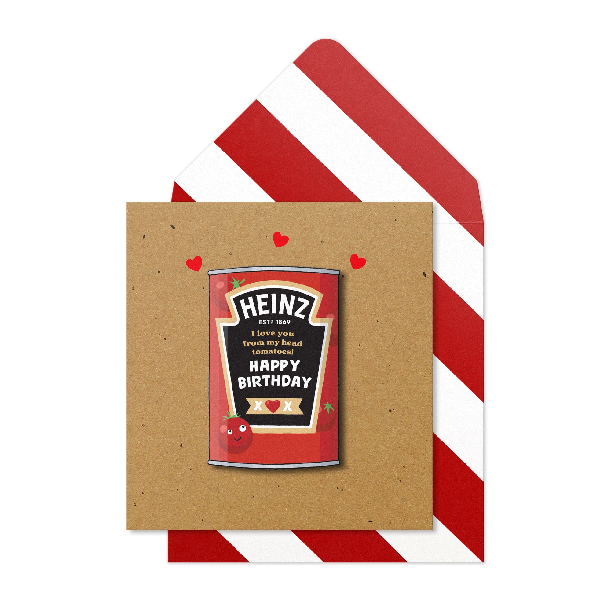 I Love You From My Head Tomatoes, Funny Birthday Greeting Card