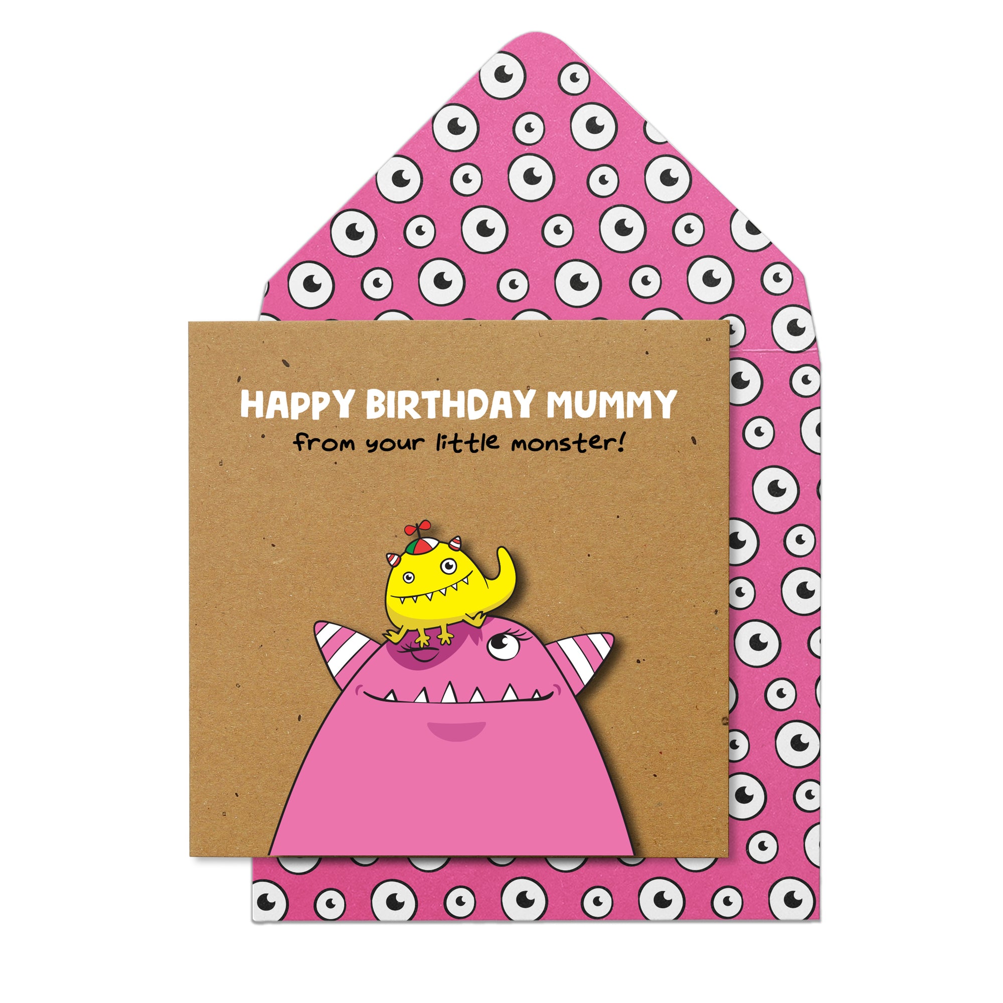 Happy Birthday Mummy, from your little monster