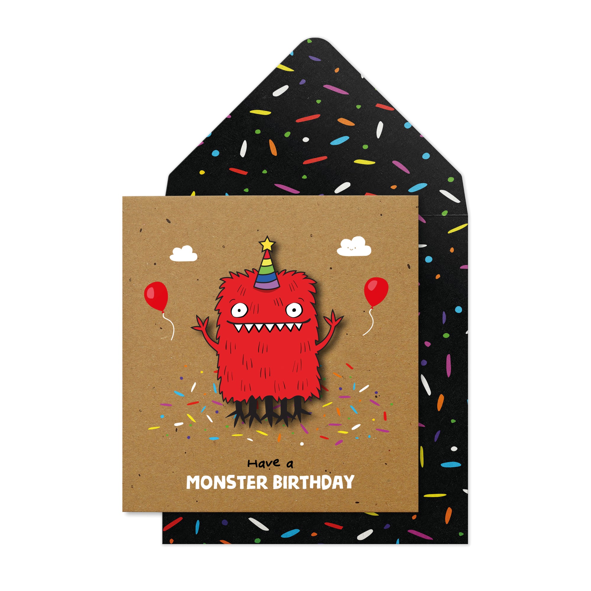 Monster Magic Birthdays - Bundle of 5 Handmade Greeting Cards