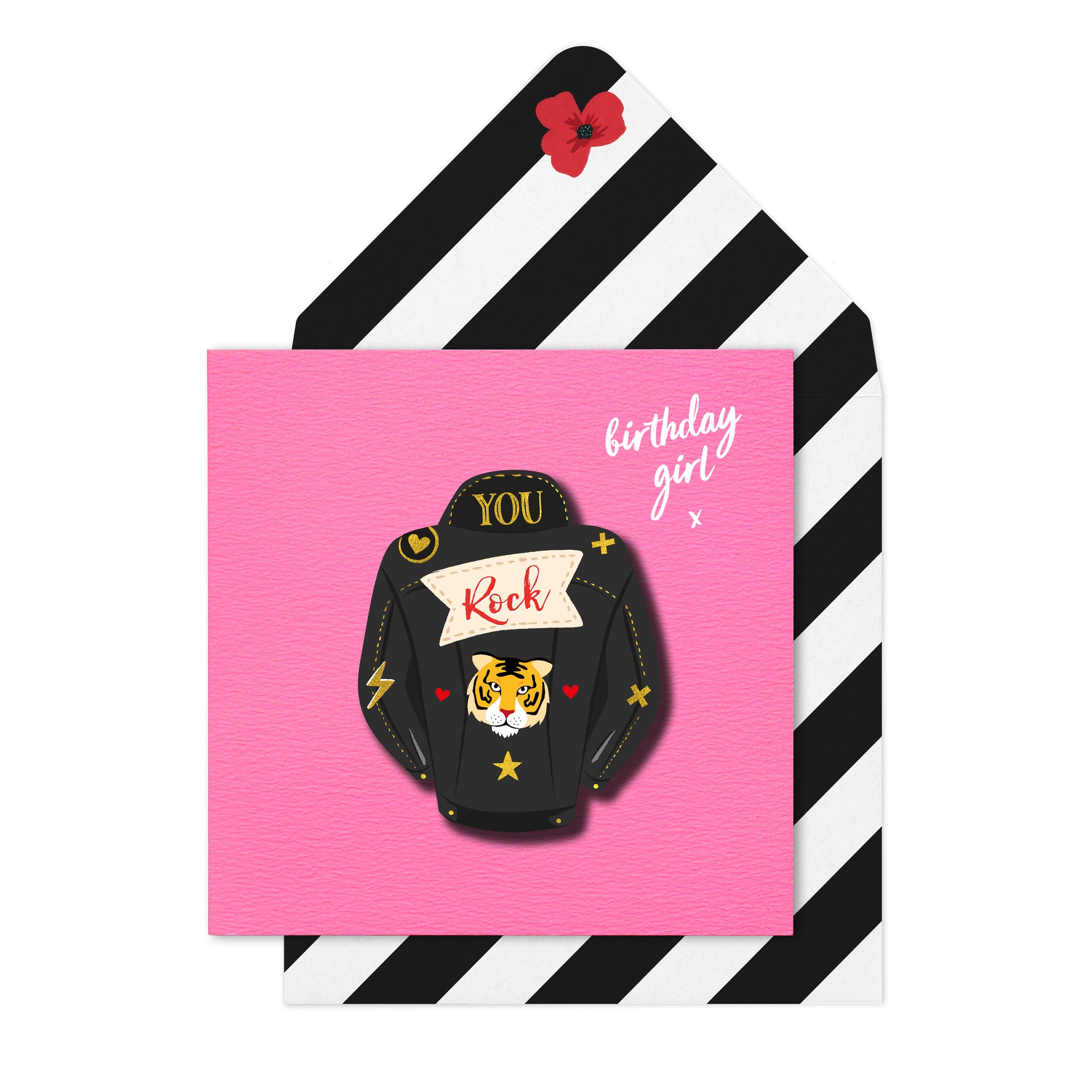 You Rock' Birthday Girl, Greeting Card
