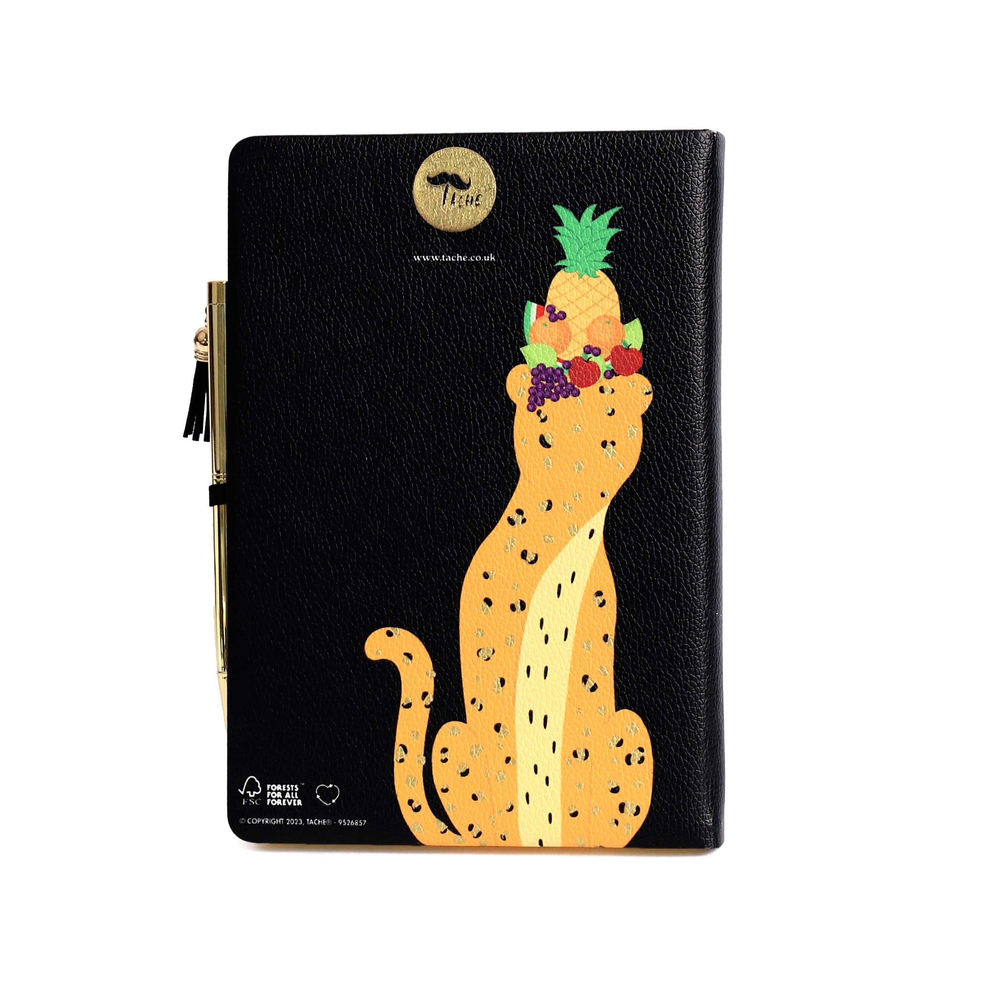 Tropical Cheetah Notebook & Pen