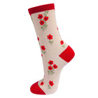 Cream and Rose Bamboo Socks