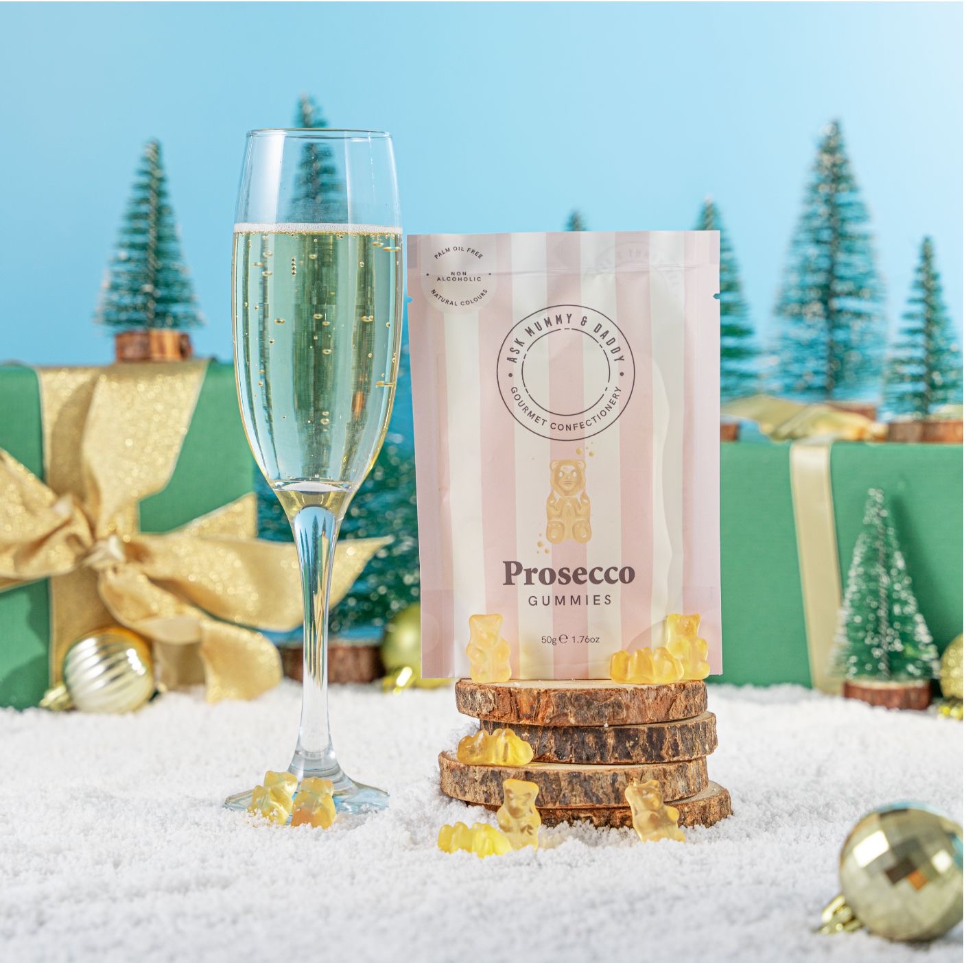 Prosecco Bears Gummy Pouch