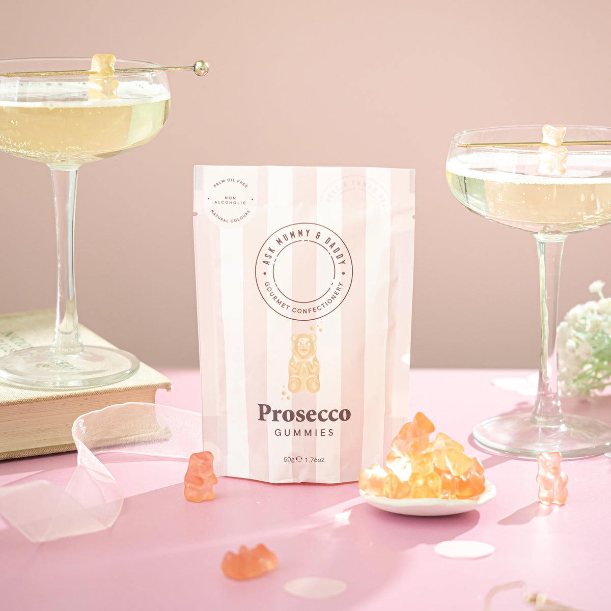 Prosecco Bears Gummy Pouch