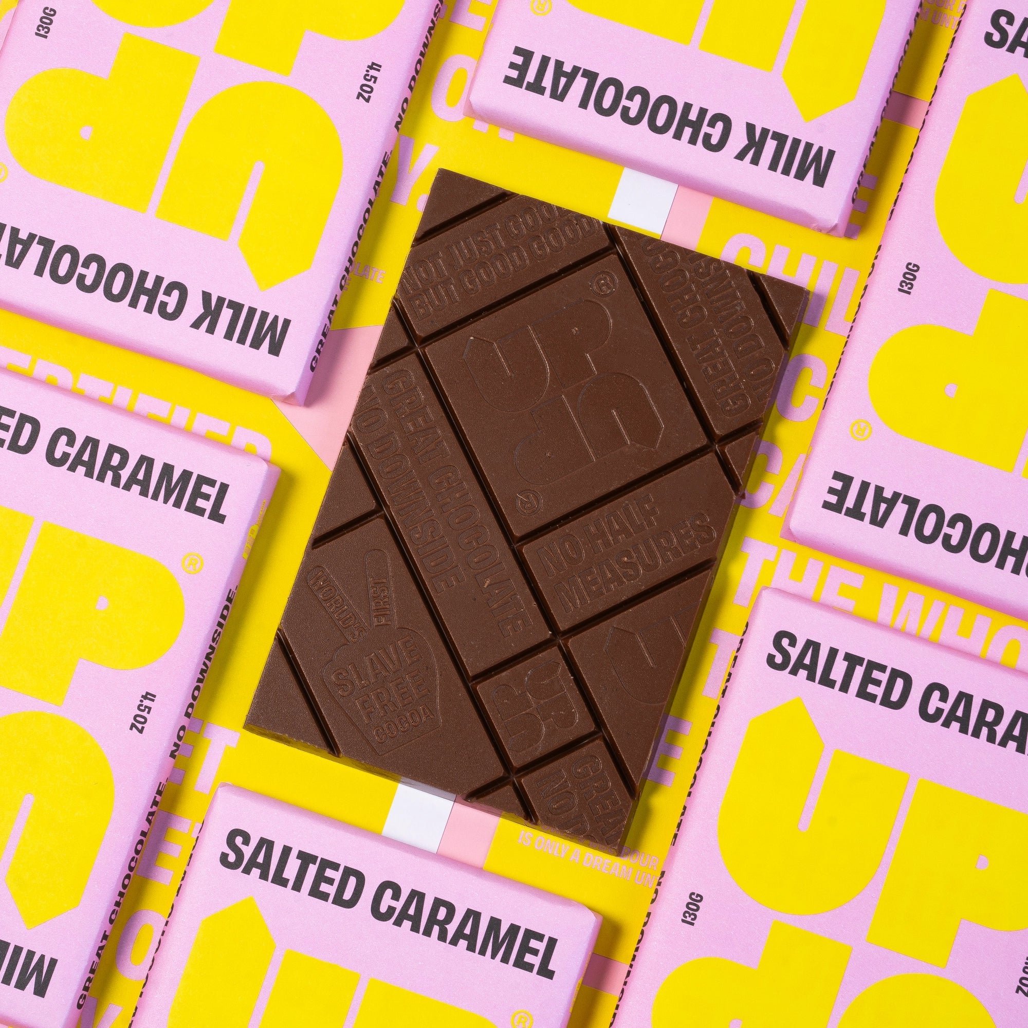 Upup Salted Caramel Milk Chocolate Bar
