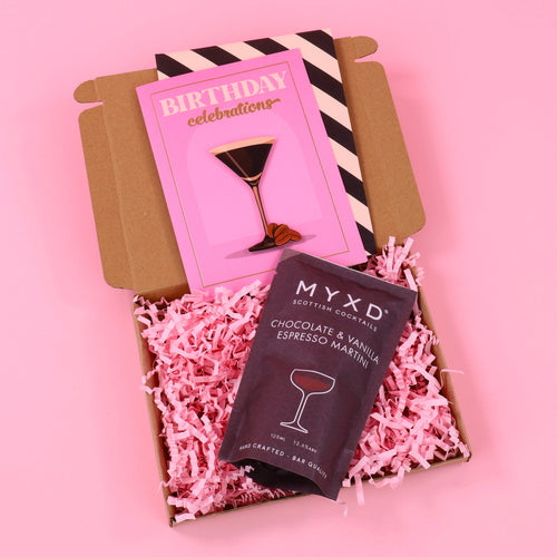 Mini Birthday Espresso Martini Letterbox Gift Box