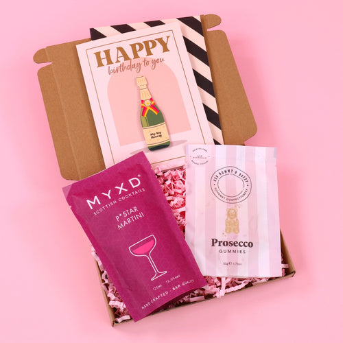 Birthday Treats & Cocktails Letterbox Gift Box