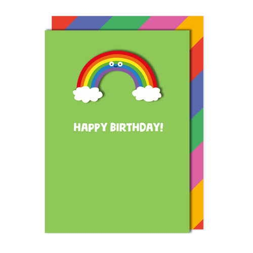 Birthday Rainbow Greeting Card | Premium UK Handmade Card