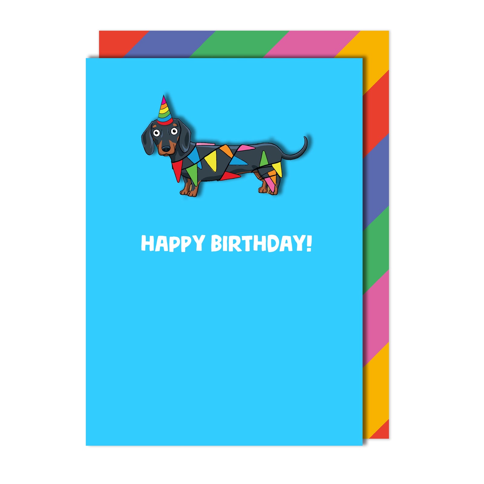 Birthday Dachshund Greeting Card | Premium UK Handmade Card