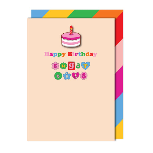 Birthday Sugar T**s Greeting Card | Premium UK Handmade Card
