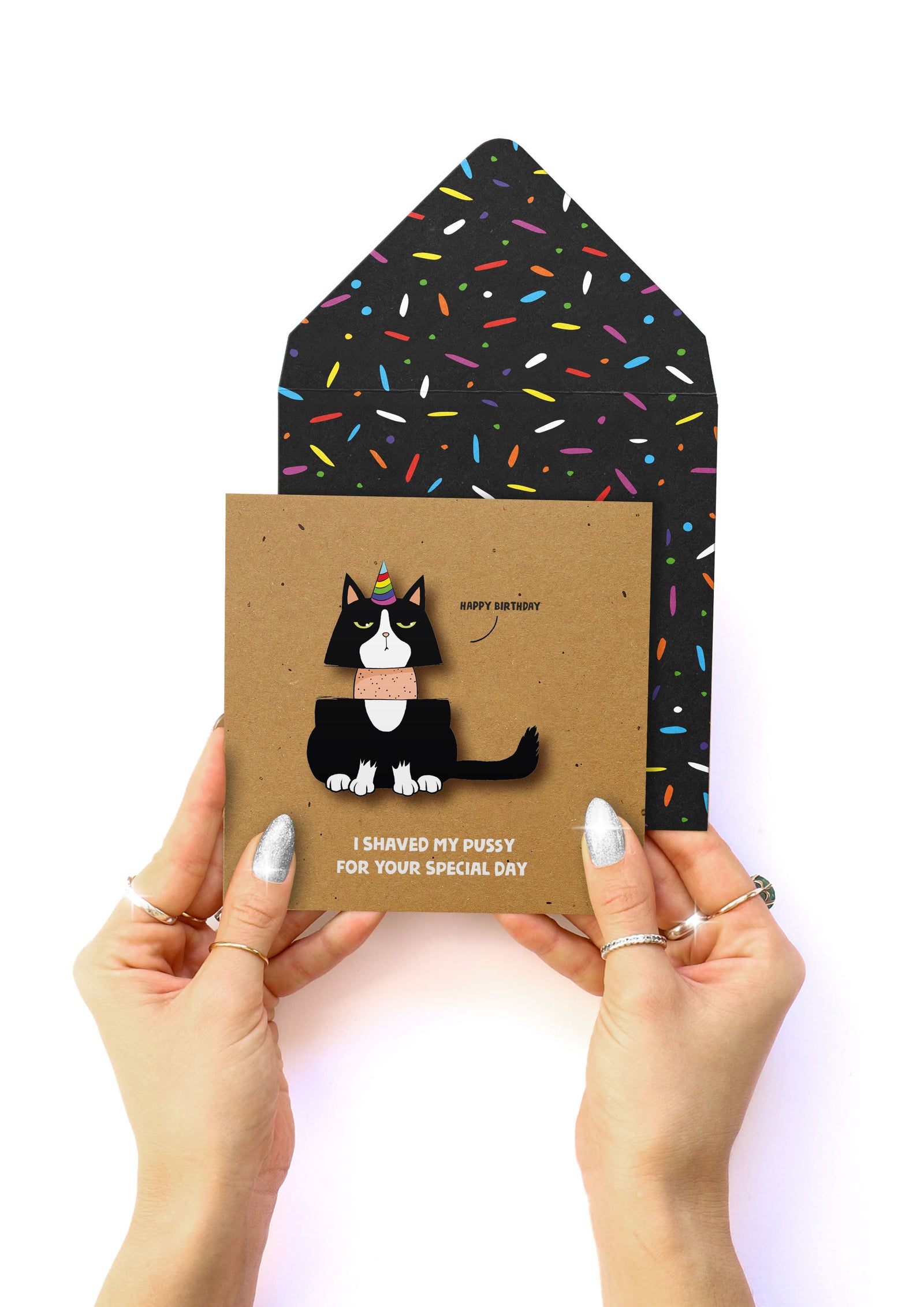 I shaved my Pussy For Your Special Day, Rude Greeting Card