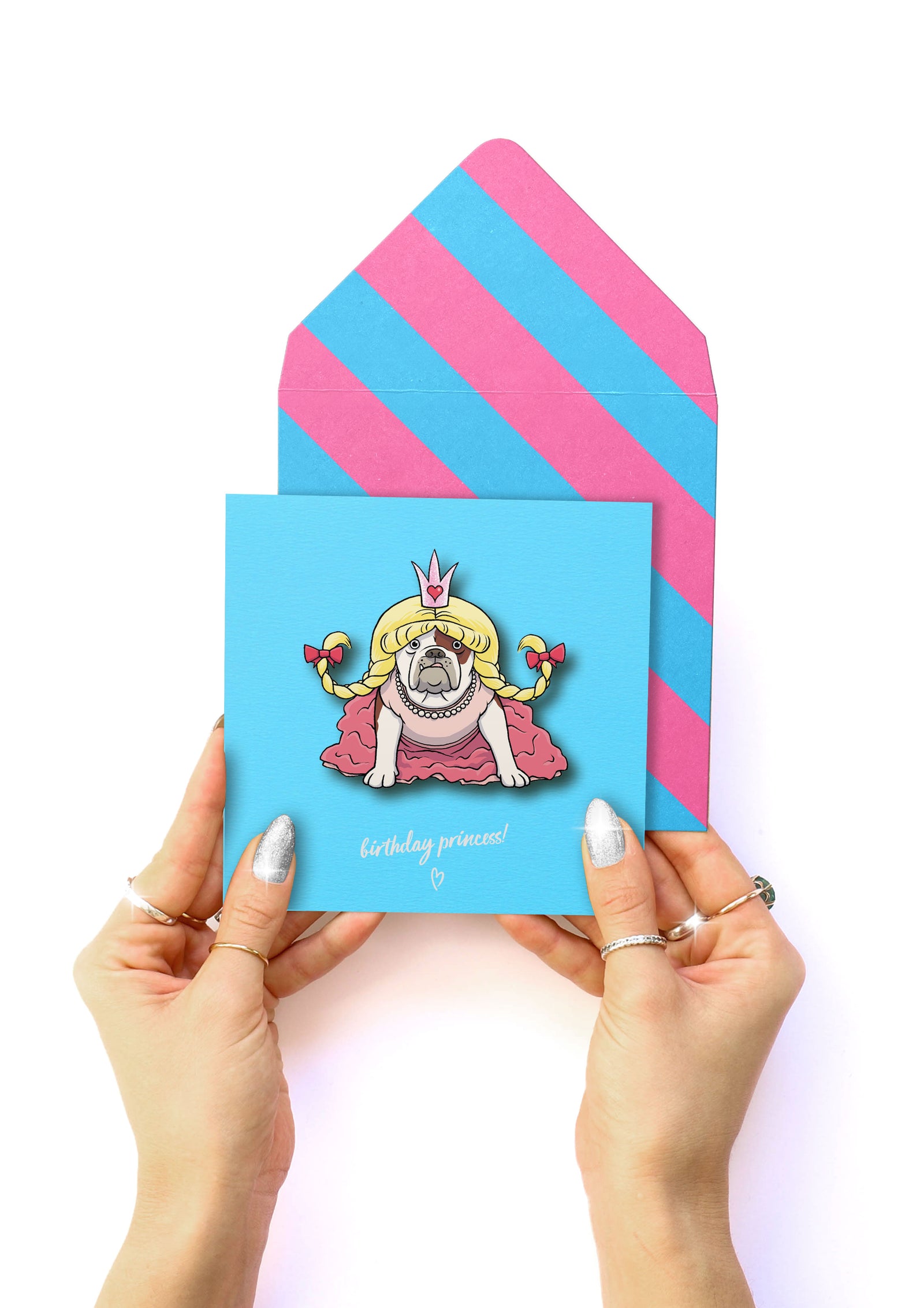 Birthday Princess Bulldog