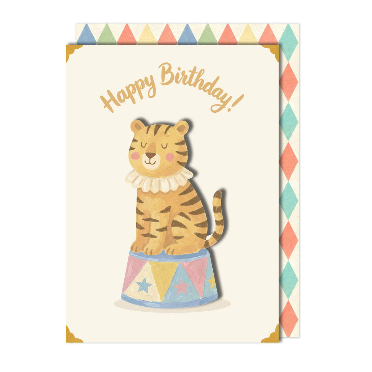 Birthday Tiger Greeting Card | Premium UK Handmade Card