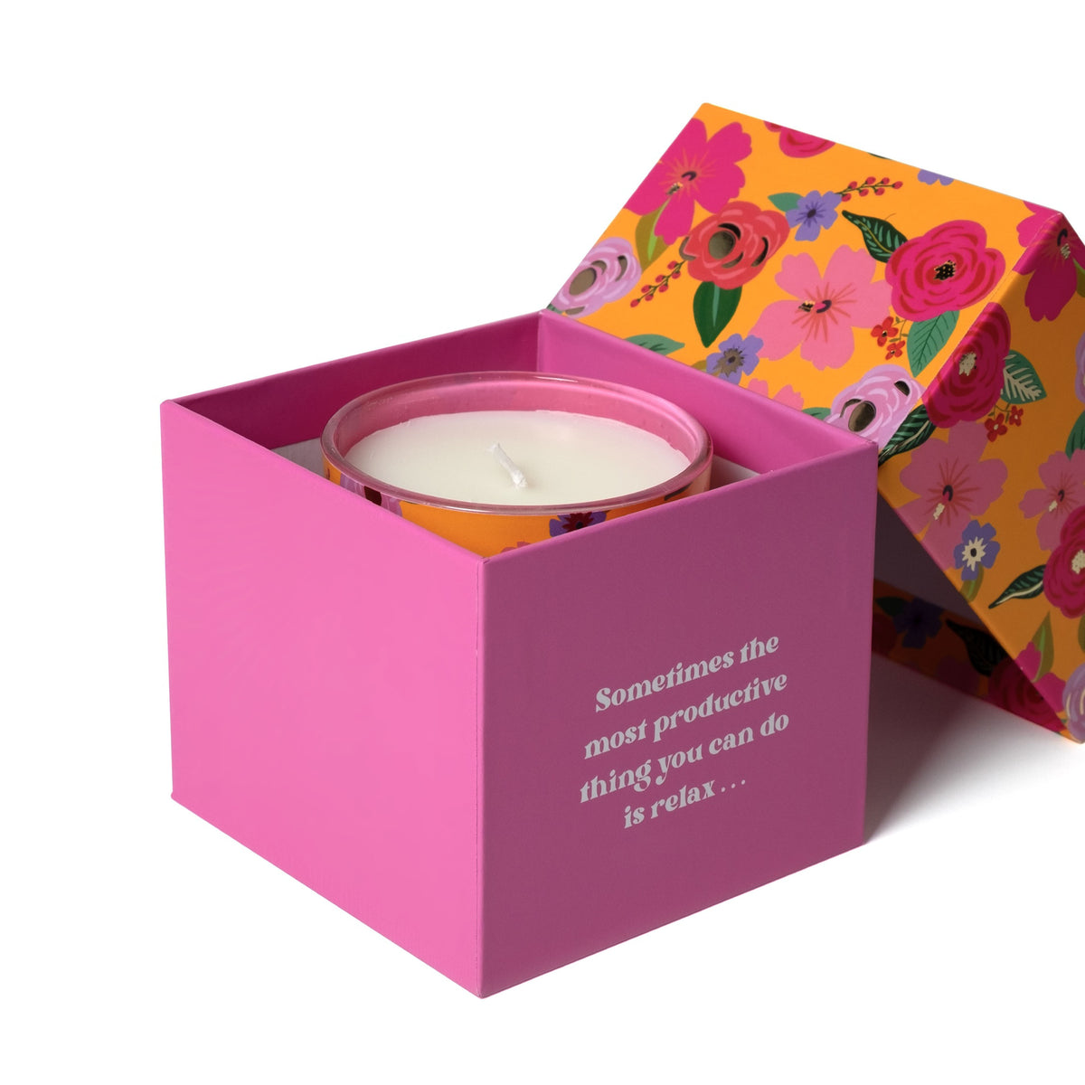 Waterlily Floral Candle