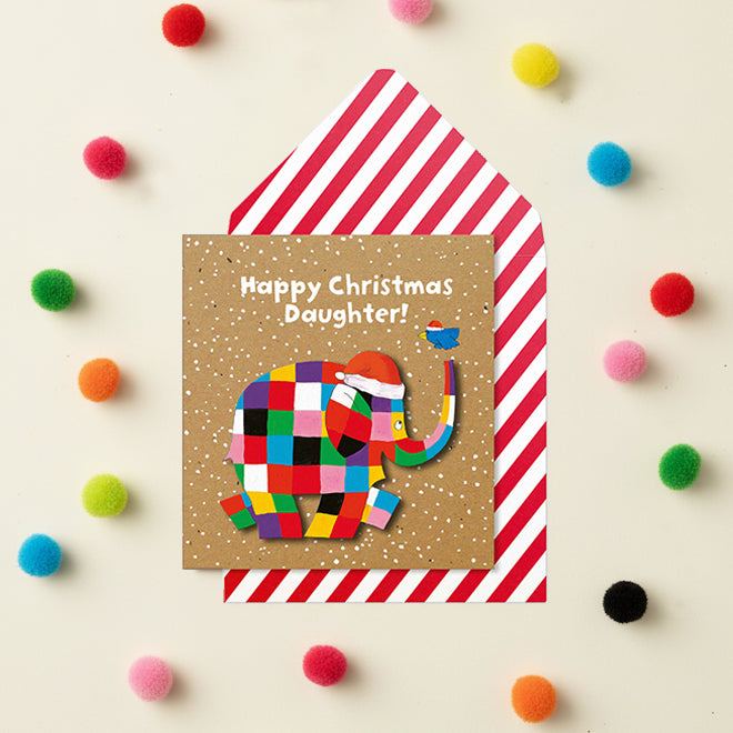 Elmer Happy Christmas Daughter