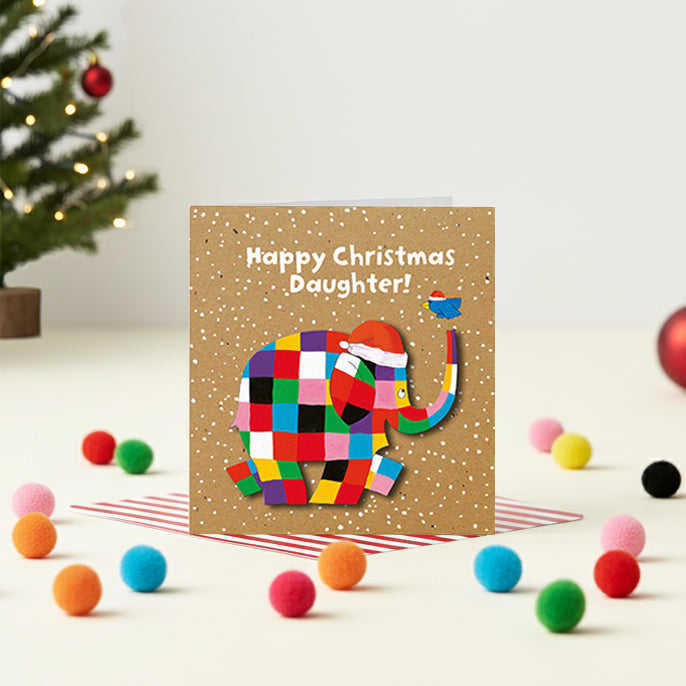 Elmer Happy Christmas Daughter