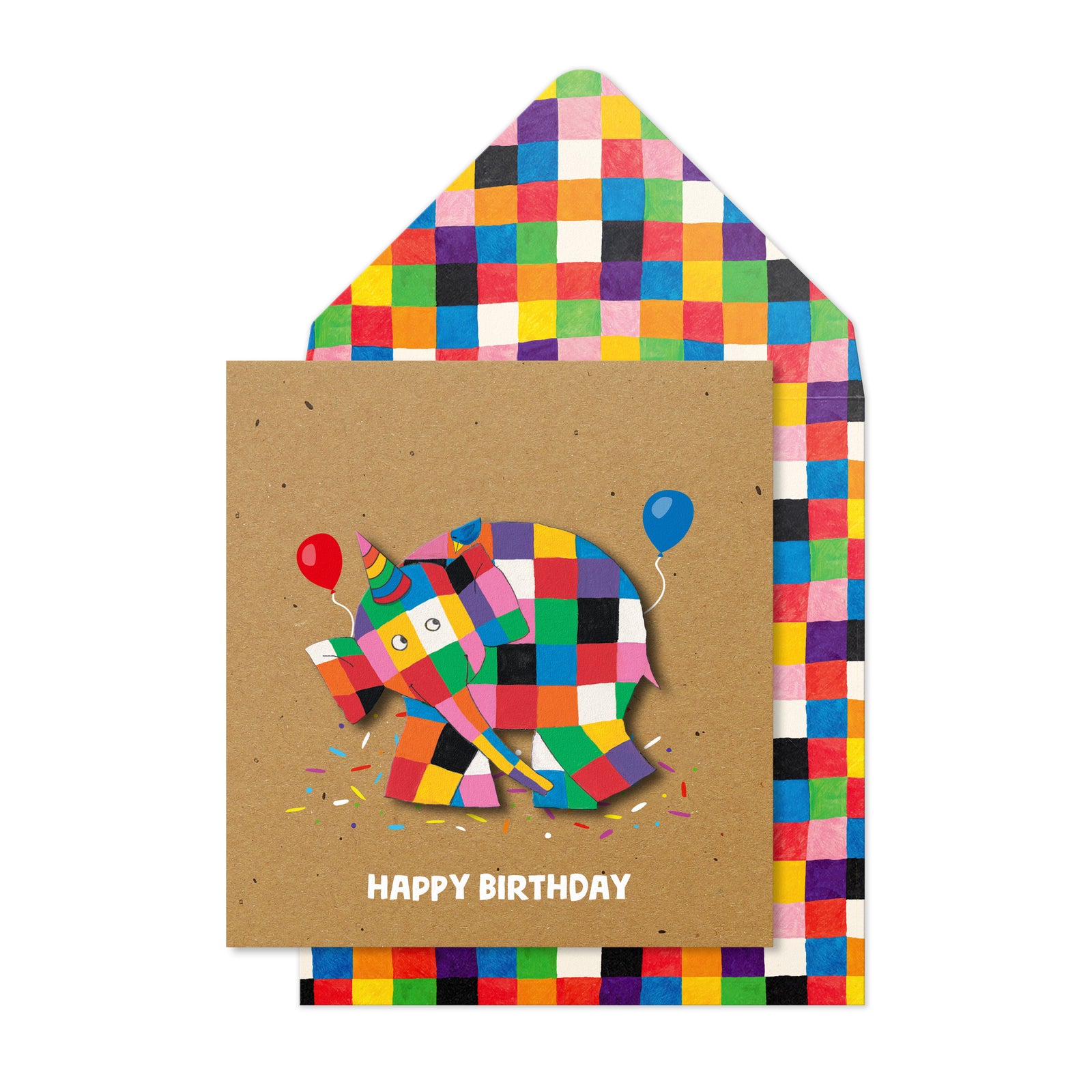 Elmer The Elephant – Bundle of 5 Handmade Birthday Cards
