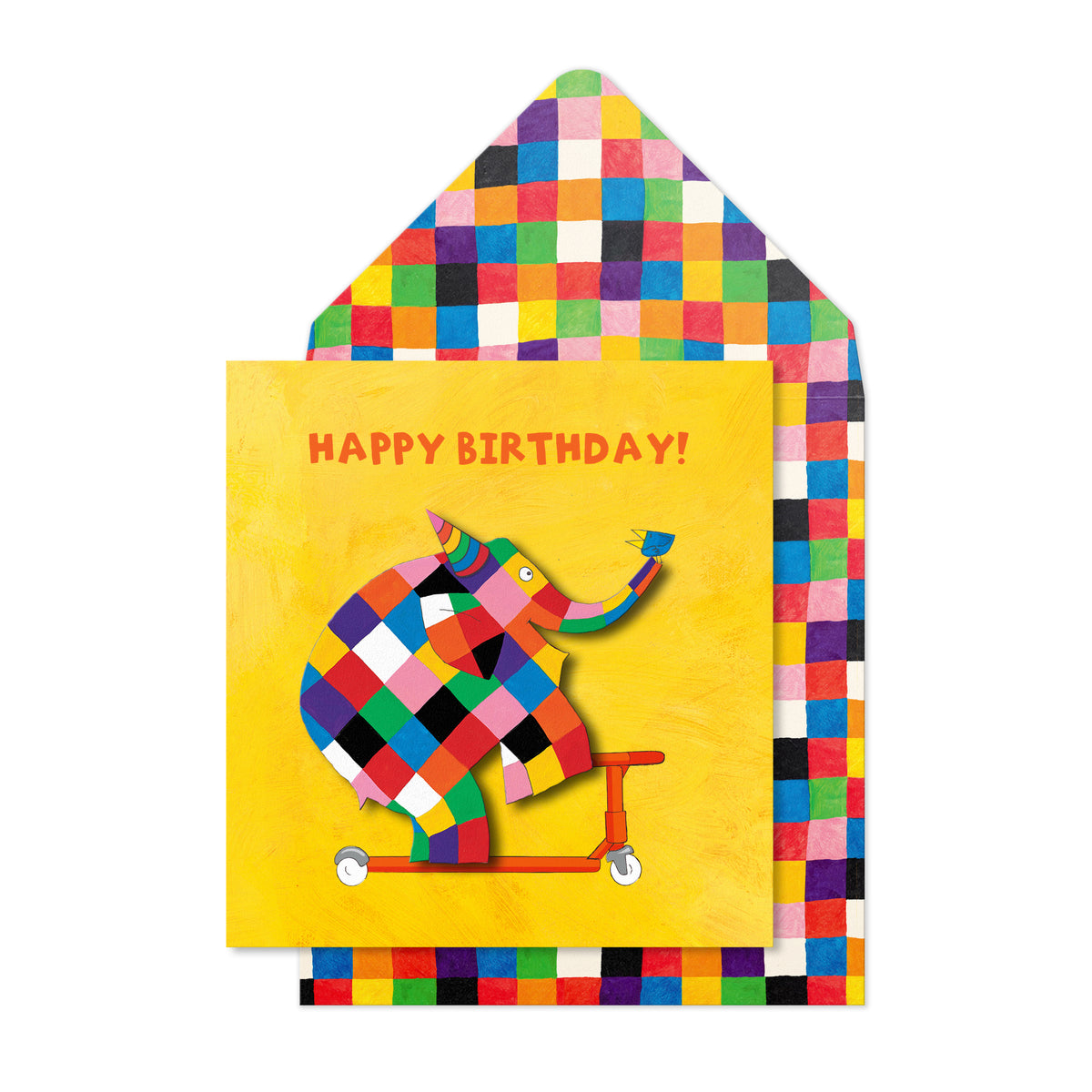 Elmer The Elephant – Bundle of 5 Handmade Birthday Cards