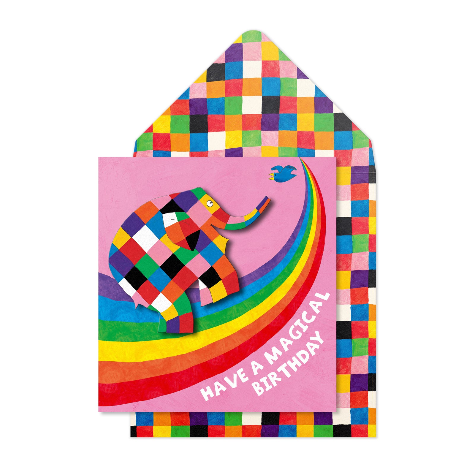 Elmer The Elephant – Bundle of 5 Handmade Birthday Cards