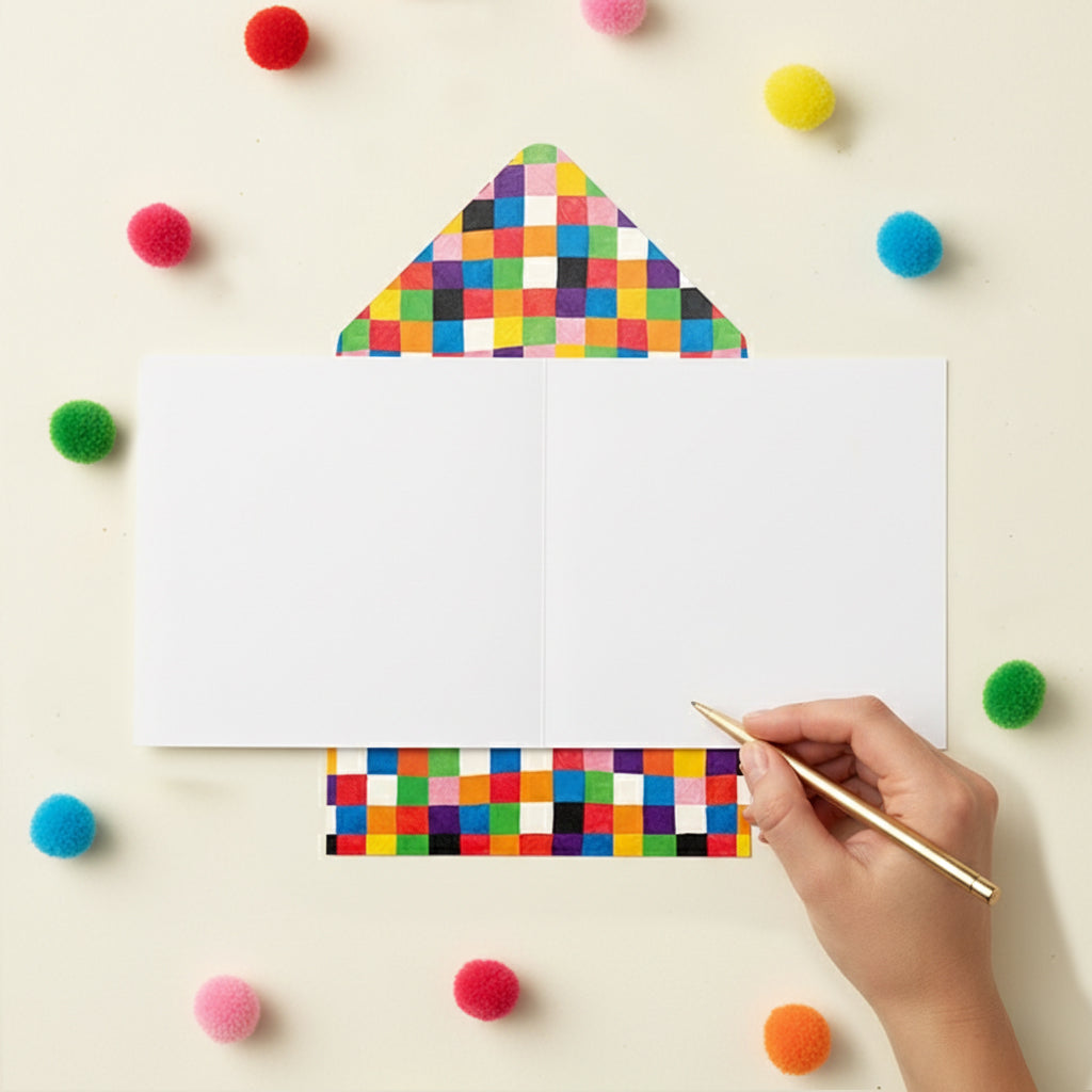 Elmer the Elephant-astic Christmas | Handmade Greeting Card
