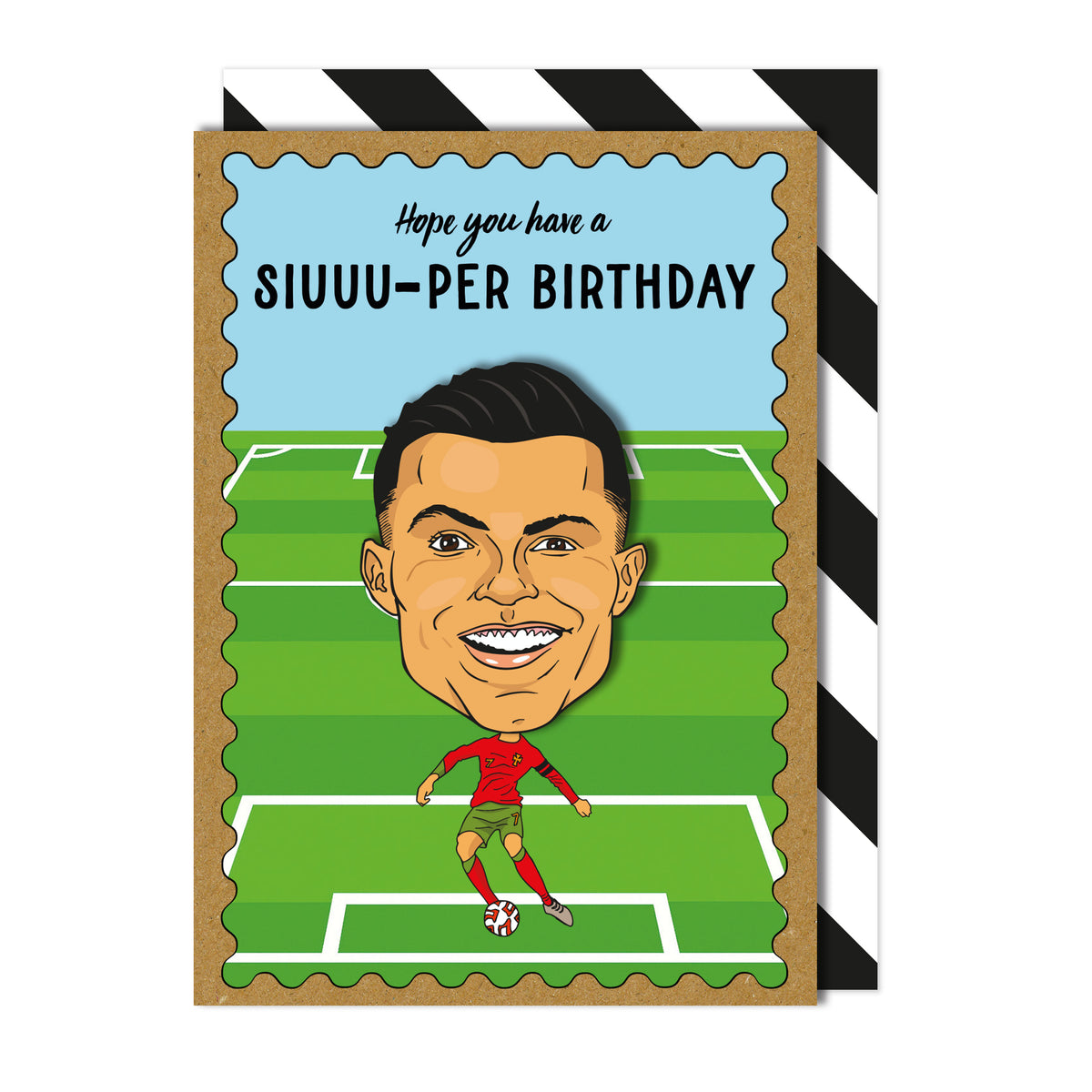 Cristiano Ronaldo, Siuu-per Birthday Card | Handmade Greeting Card