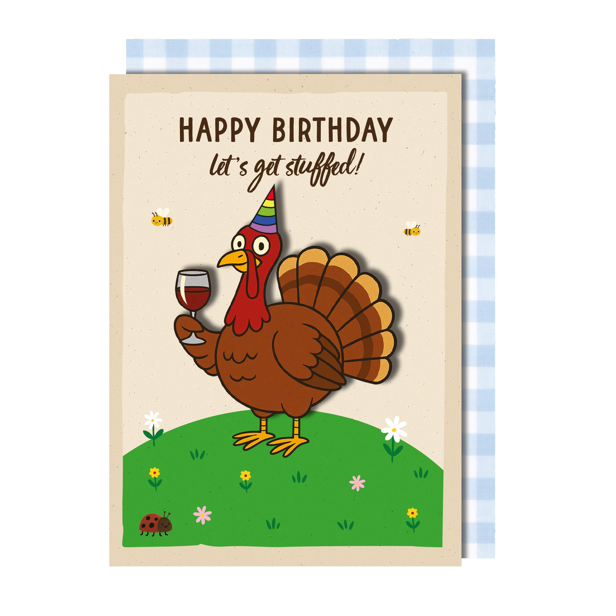 Handmade Funny Turkey Birthday Card
