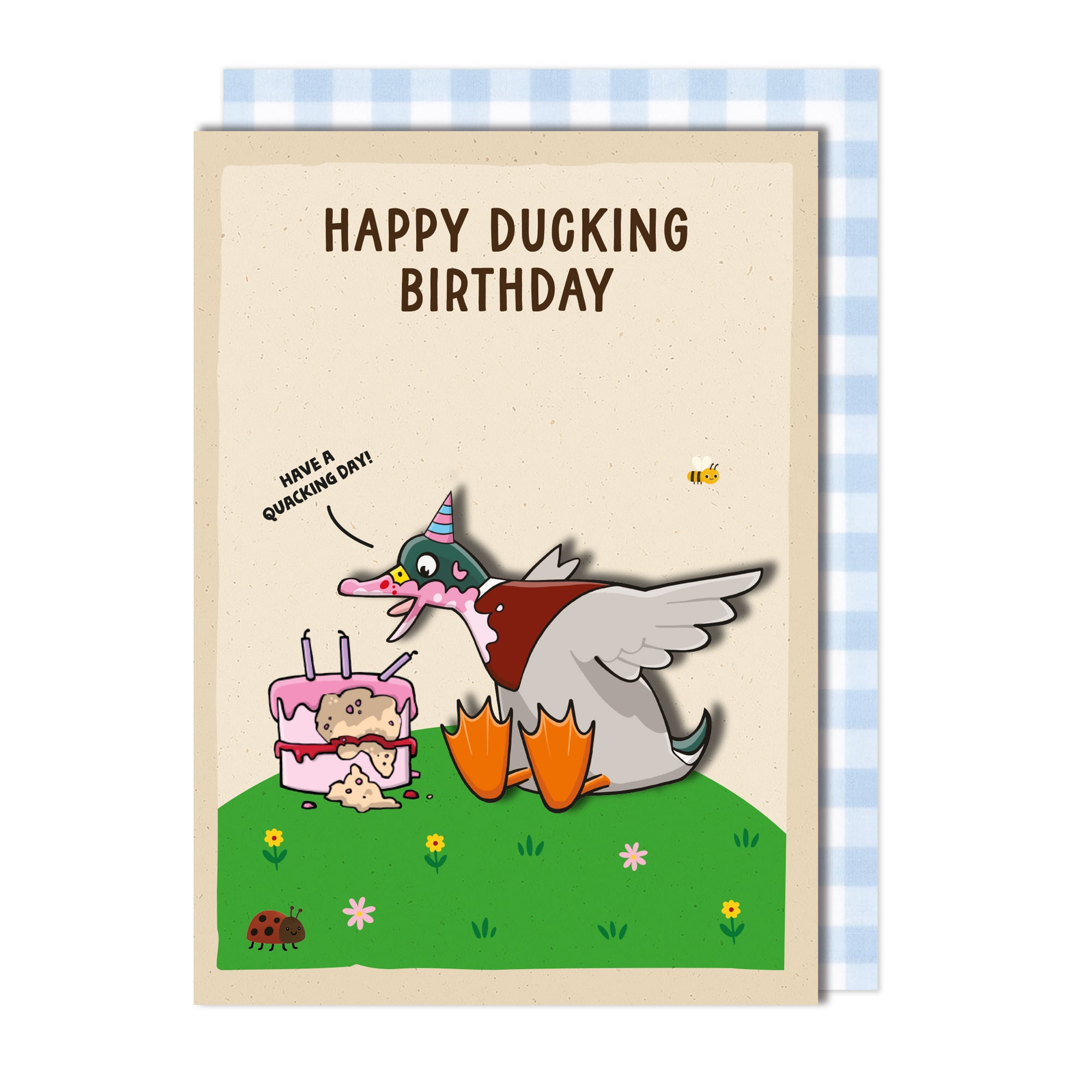 Handmade Funny Duck Birthday Card