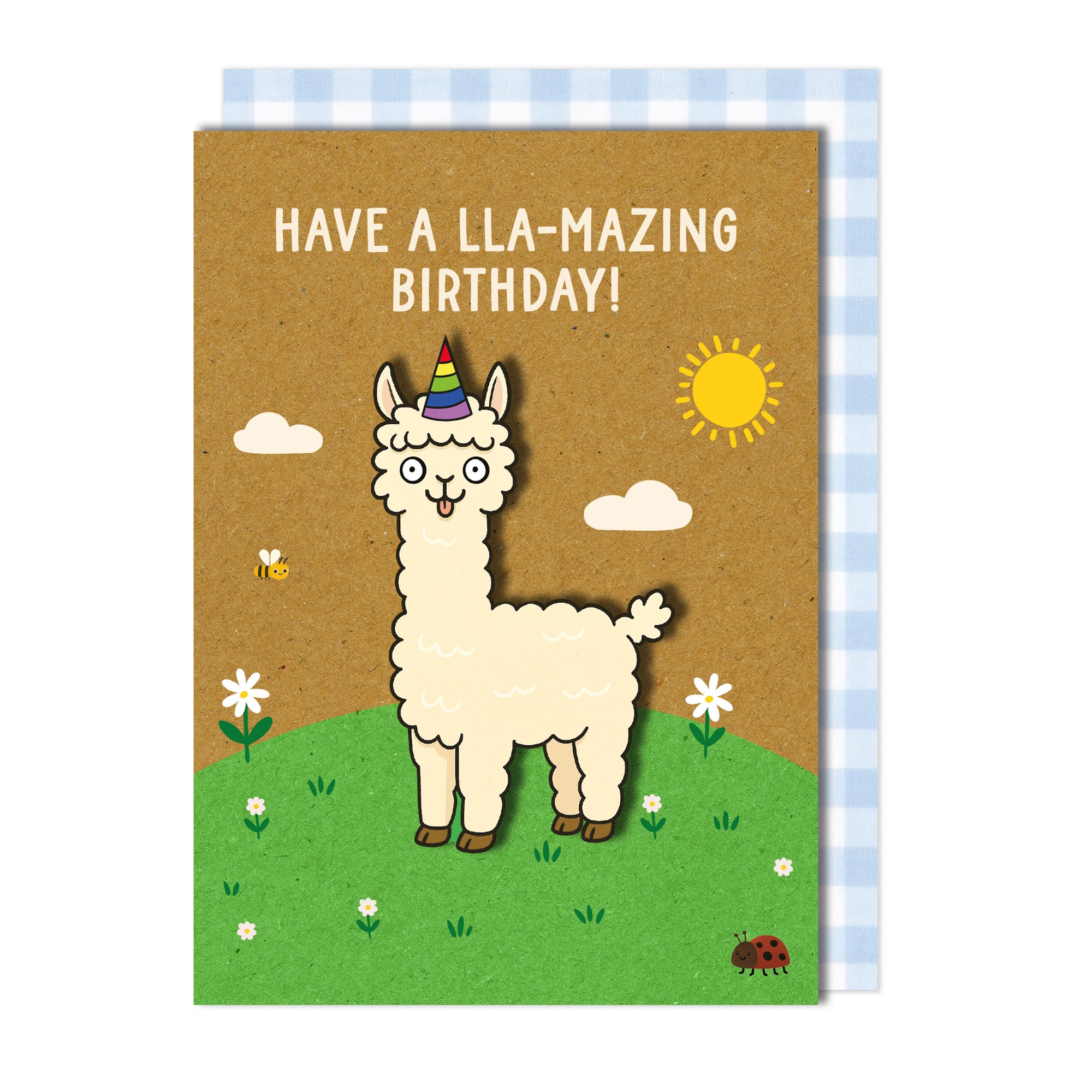 Handmade Funny Llama Birthday Card